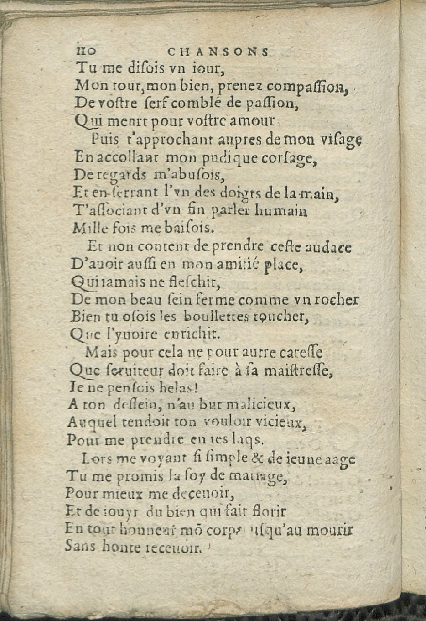 1575 - Pierre Brenouzet - Trésor de tous les recueils de chansons, tant amoureuses, rustiques, que musicales - Det KLG Copenhague