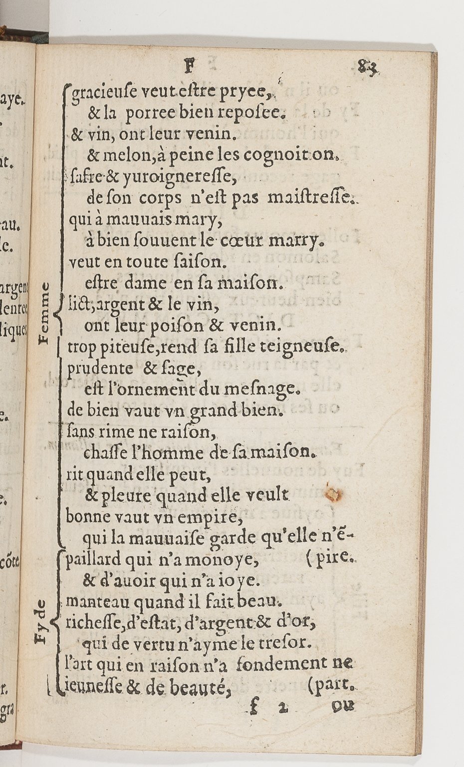1577 - Jean d’Ogerolles - Trésor de sentences dorées - BnF Arsenal