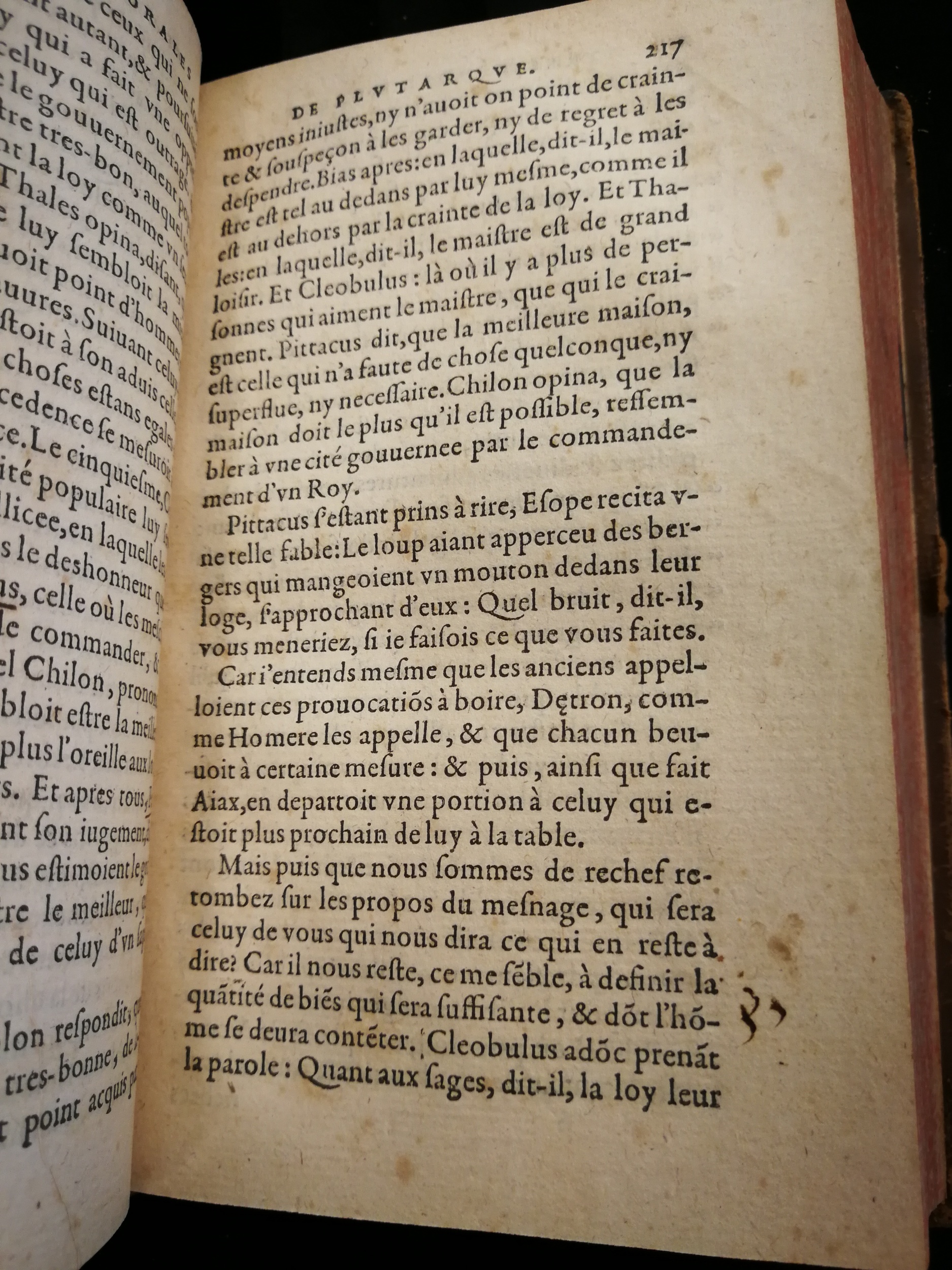 1577 - Jean Poupy - Trésor des morales de Plutarque - Les Méjanes, Aix-en-Provence 1577 - Jean Poupy - Trésor des morales de Plutarque - Les Méjanes, Aix-en-Provence