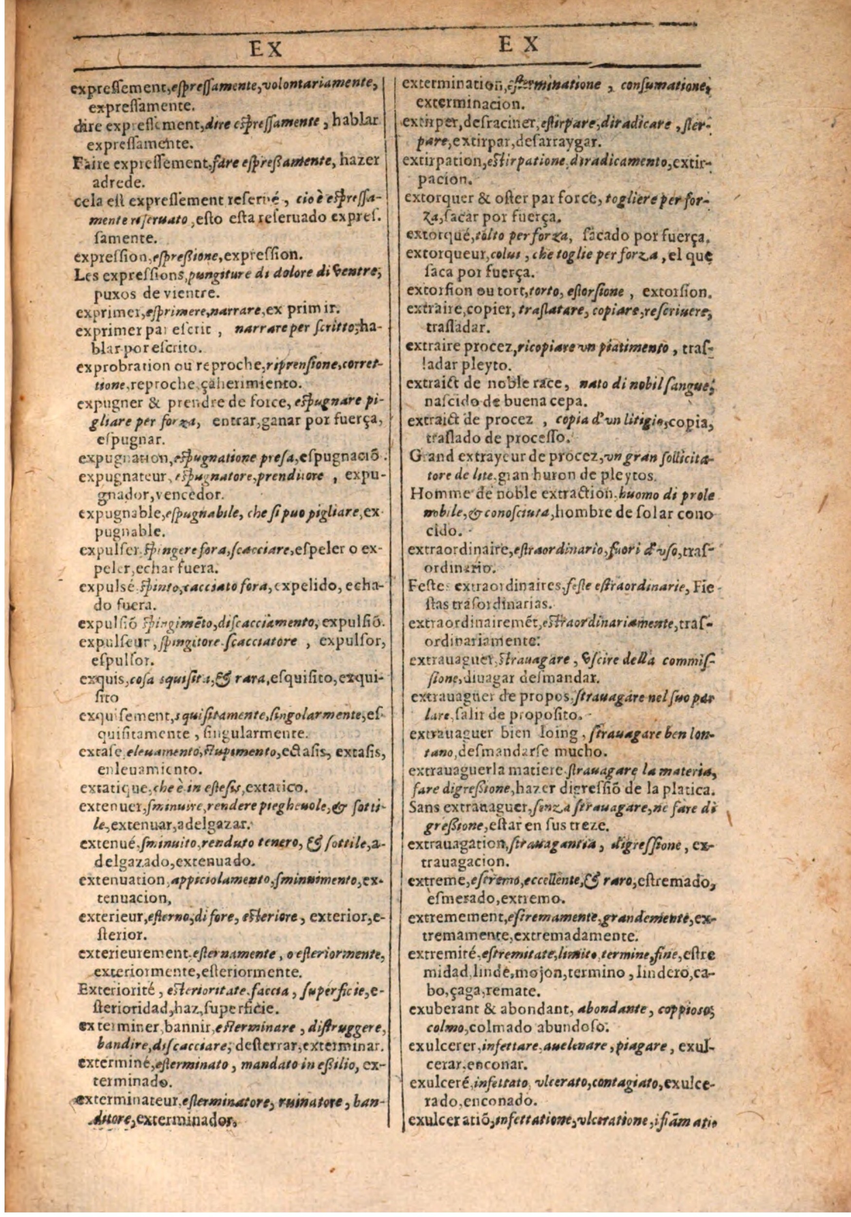1609 - Philippe Albert et Alexandre Pernet - Trésor des trois langues française, italienne et espagnole (Seconde partie) - BSB Munich 1609 - Philippe Albert et Alexandre Pernet - Trésor des trois langues française, italienne et espagnole (Seconde partie) - BSB Munich