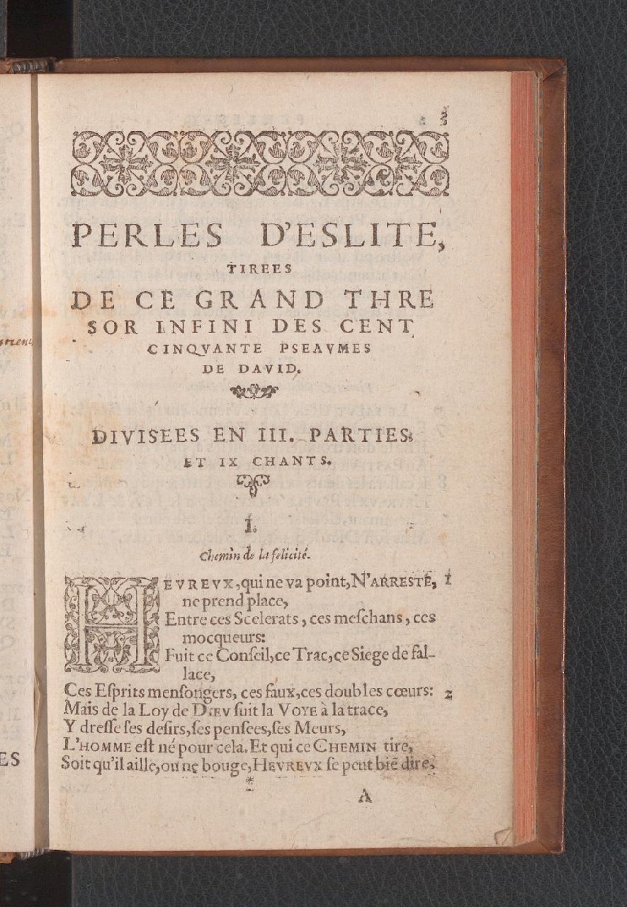 1577 - Jean de Laon - Trésor des 150 psaumes de David - Genève