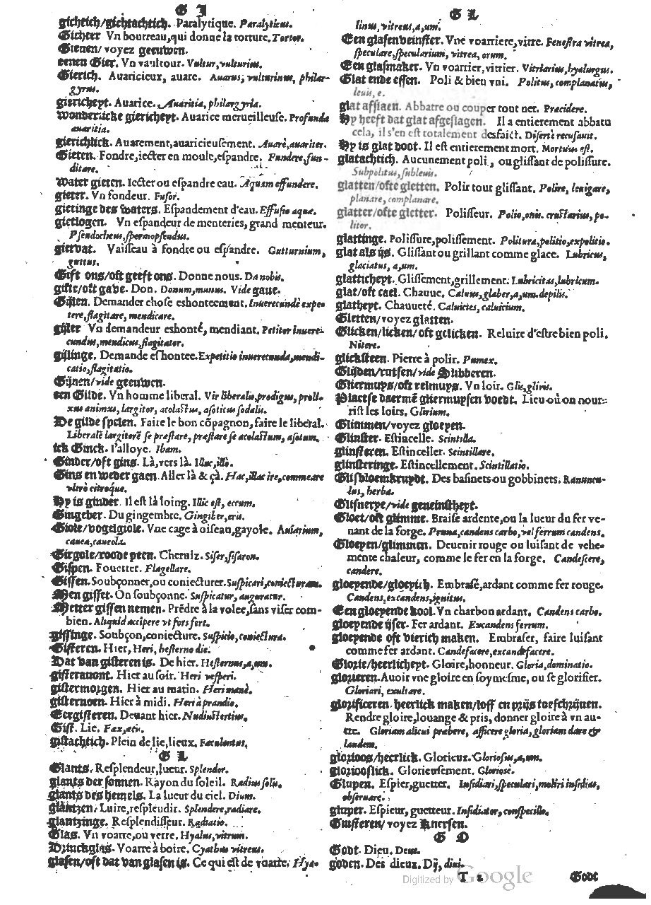 1573 - Christophe Plantin - Trésor du langage bas-allemand - BM Lyon 1573 - Christophe Plantin - Trésor du langage bas-allemand - BM Lyon