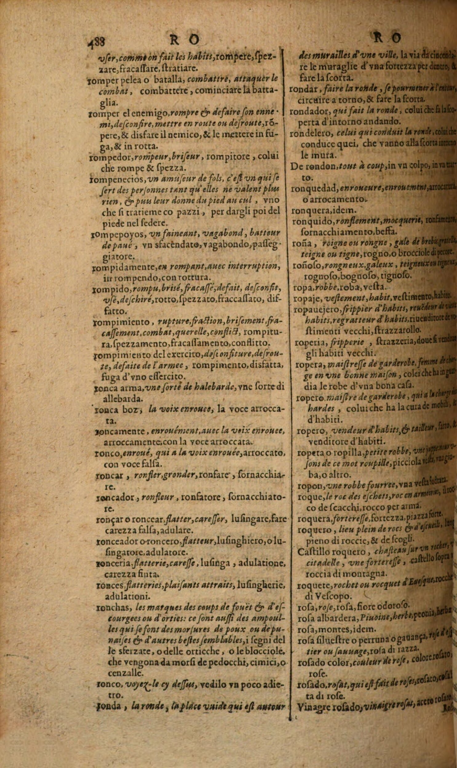 1617 - Samuel Crespin - Trésor des trois langues espagnole, française et italienne (Première partie) - Regensburg