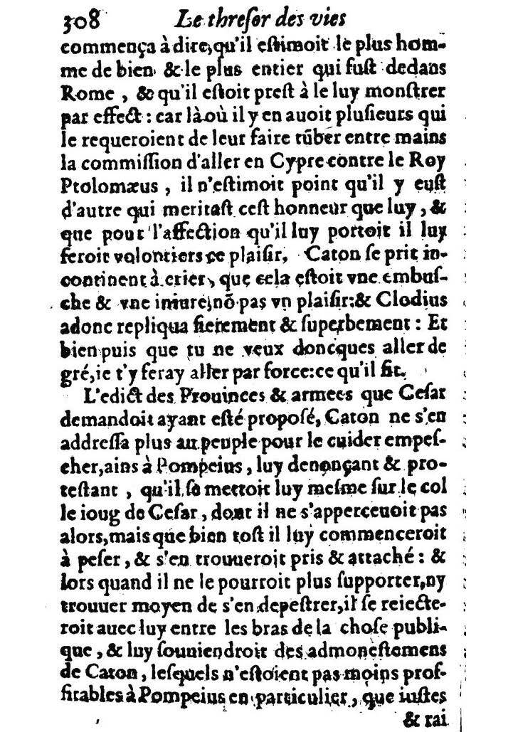 1611 - Pierre Rigaud - Trésor des vies de Plutarque - BM Lyon