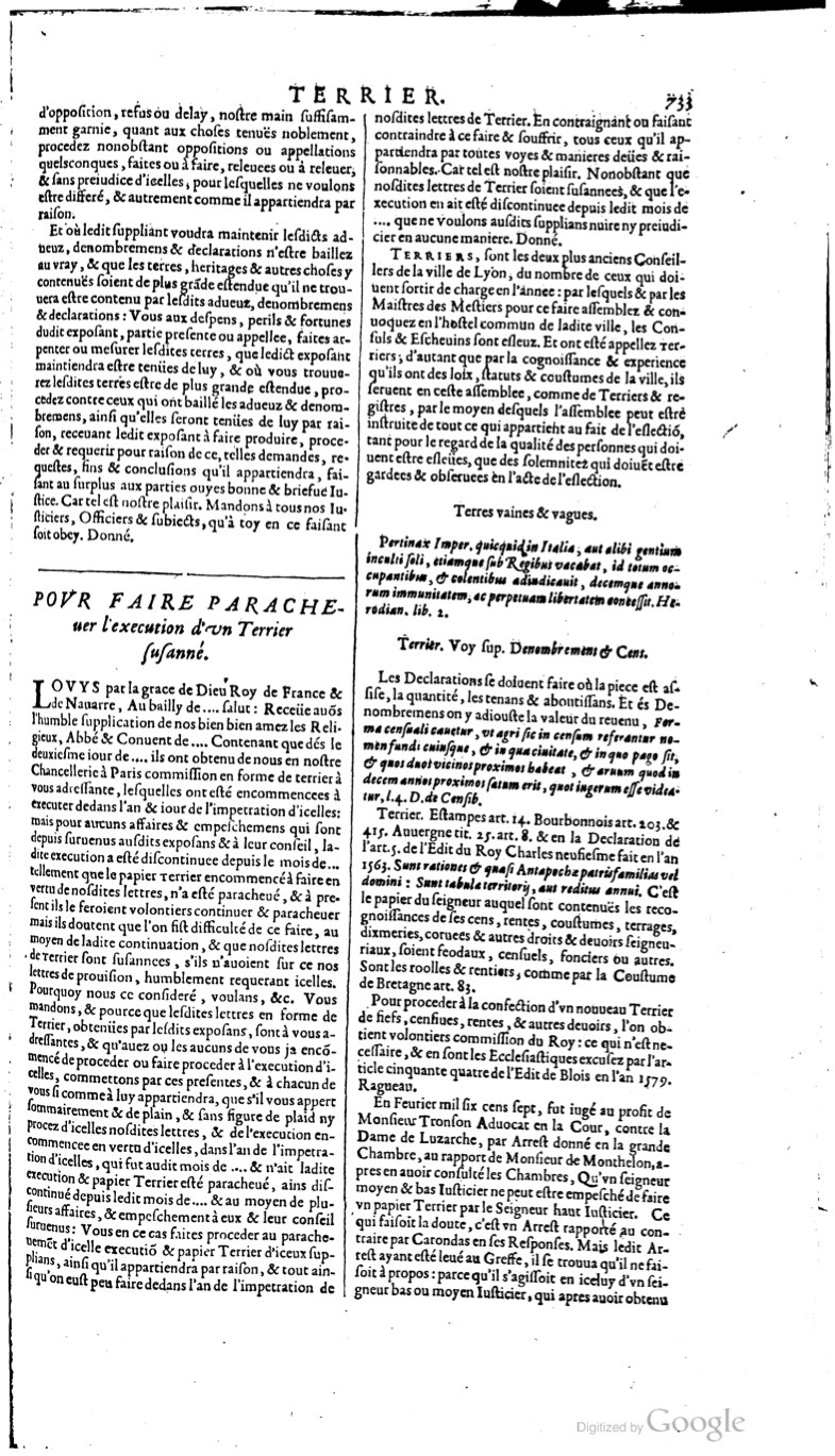 1629 - Veuve Nicolas Buon - Trésor du droit français (21754 T. 3) - BM Lyon