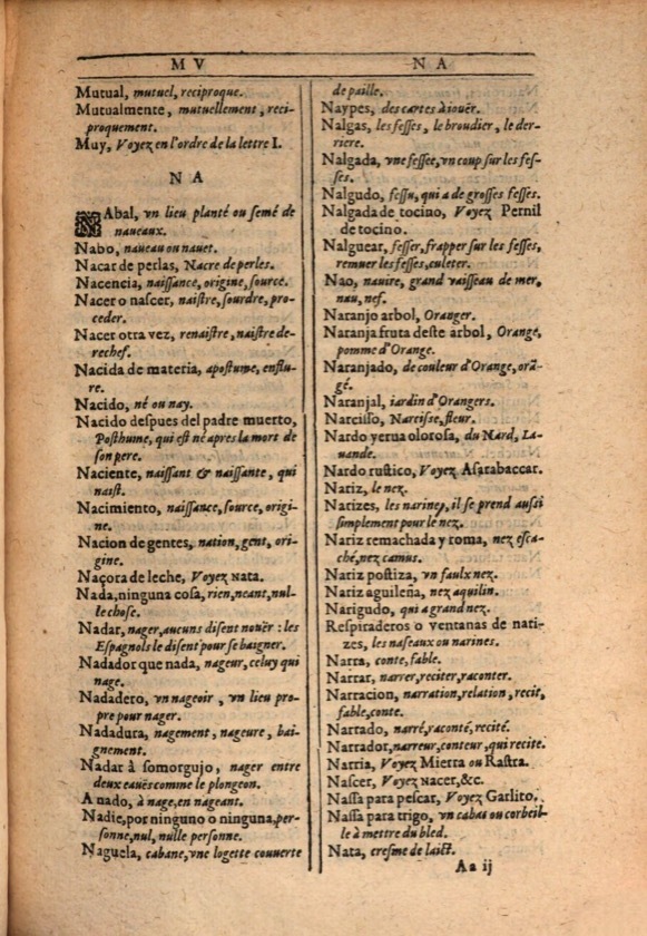 1607 - Marc Orry - Trésor des deux langues espagnole et française (Première et Seconde parties) - ÖNB Wien