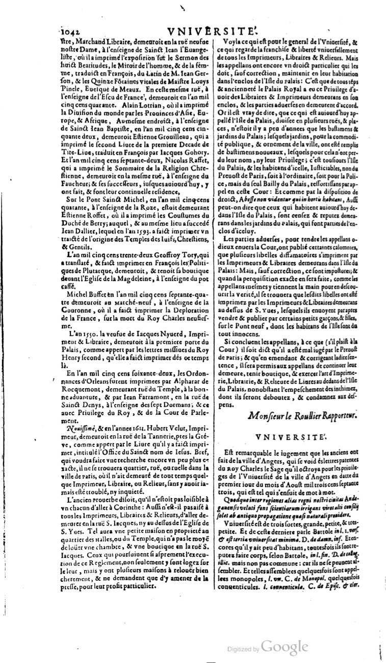 1629 - Veuve Nicolas Buon - Trésor du droit français (21754 T. 3) - BM Lyon 1629 - Veuve Nicolas Buon - Trésor du droit français (21754 T. 3) - BM Lyon