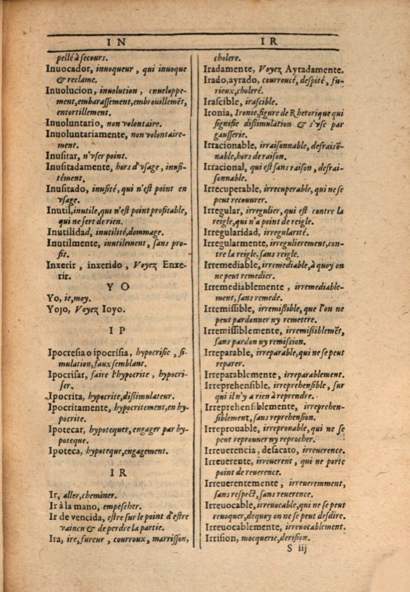 1607 - Marc Orry - Trésor des deux langues espagnole et française (Première et Seconde parties) - ÖNB Wien