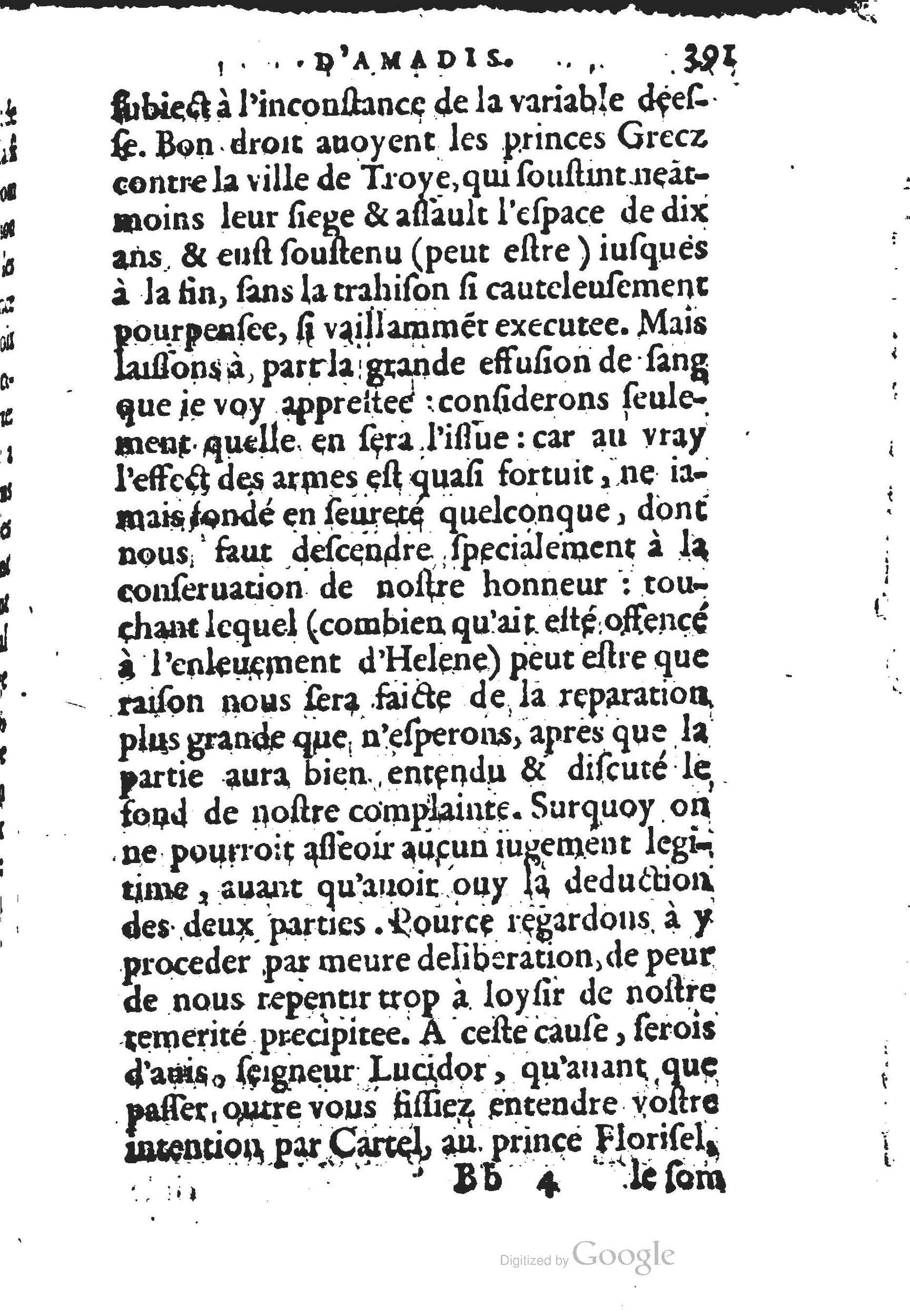 1560 - Jean d’Ogerolles et Gabriel Cotier Lyon - Trésor des Amadis - BSB Munich