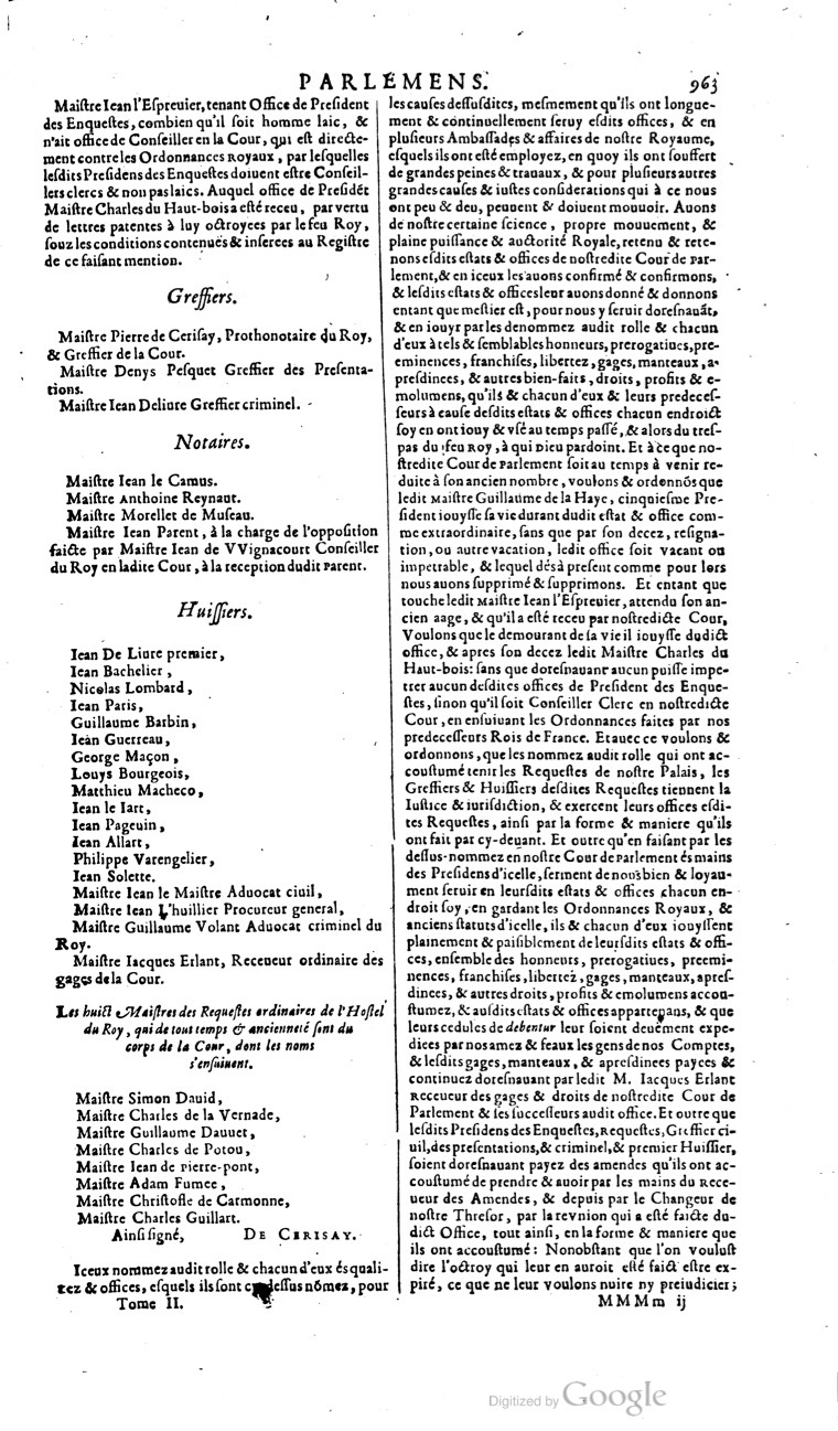 1629 - Veuve Nicolas Buon - Trésor du droit français (21754 T. 2) - BM Lyon