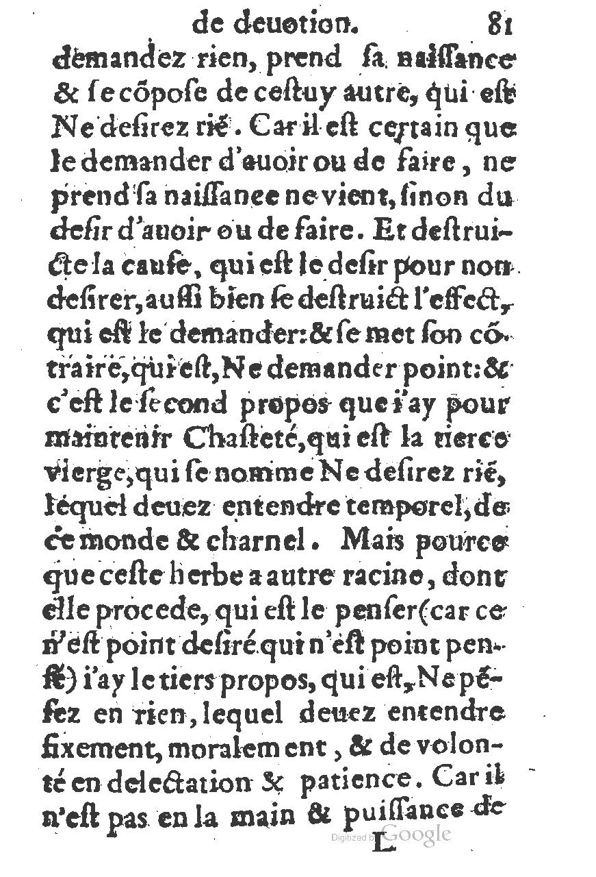 1578 - Guillaume Chaudière - Trésor de dévotion traitant de plusieurs belles vertus - BM Lyon