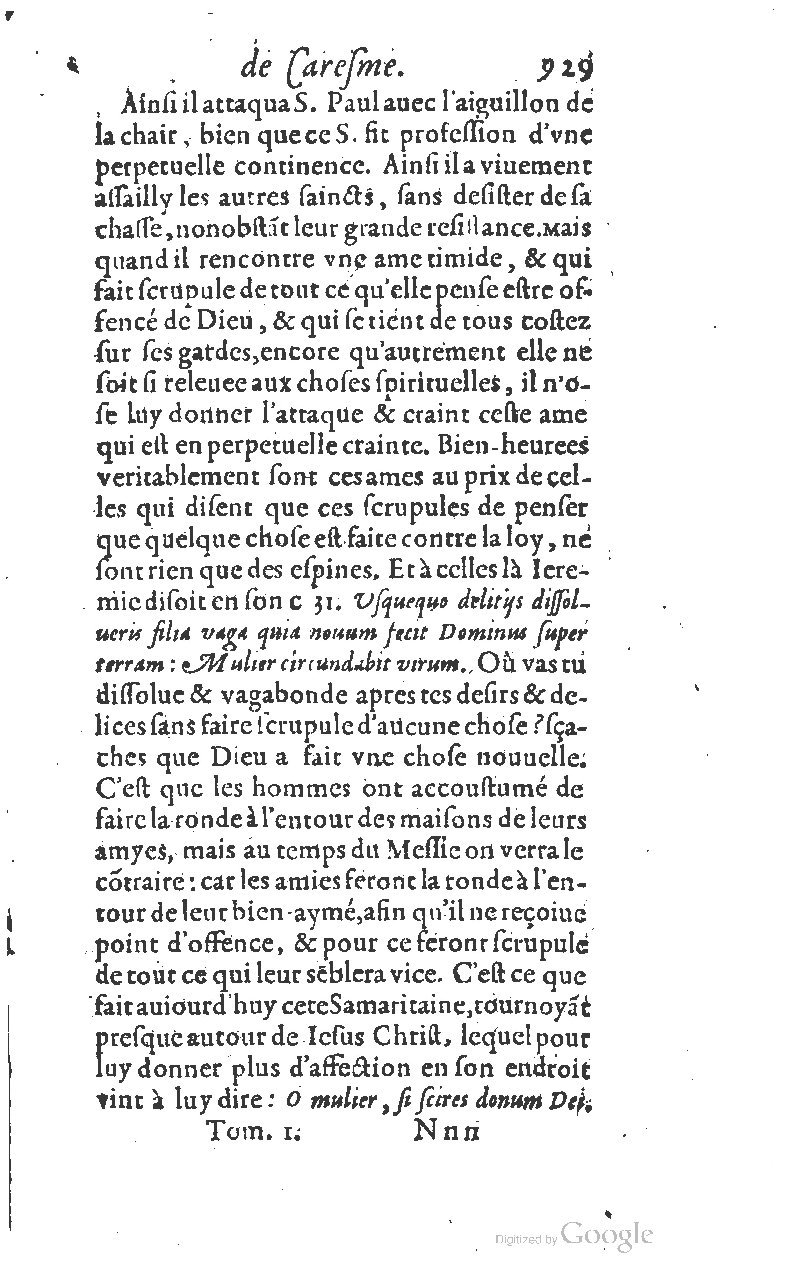 1607 - Nicolas Du Fossé - Trésor quadragésimal - T 01 - BM Lyon