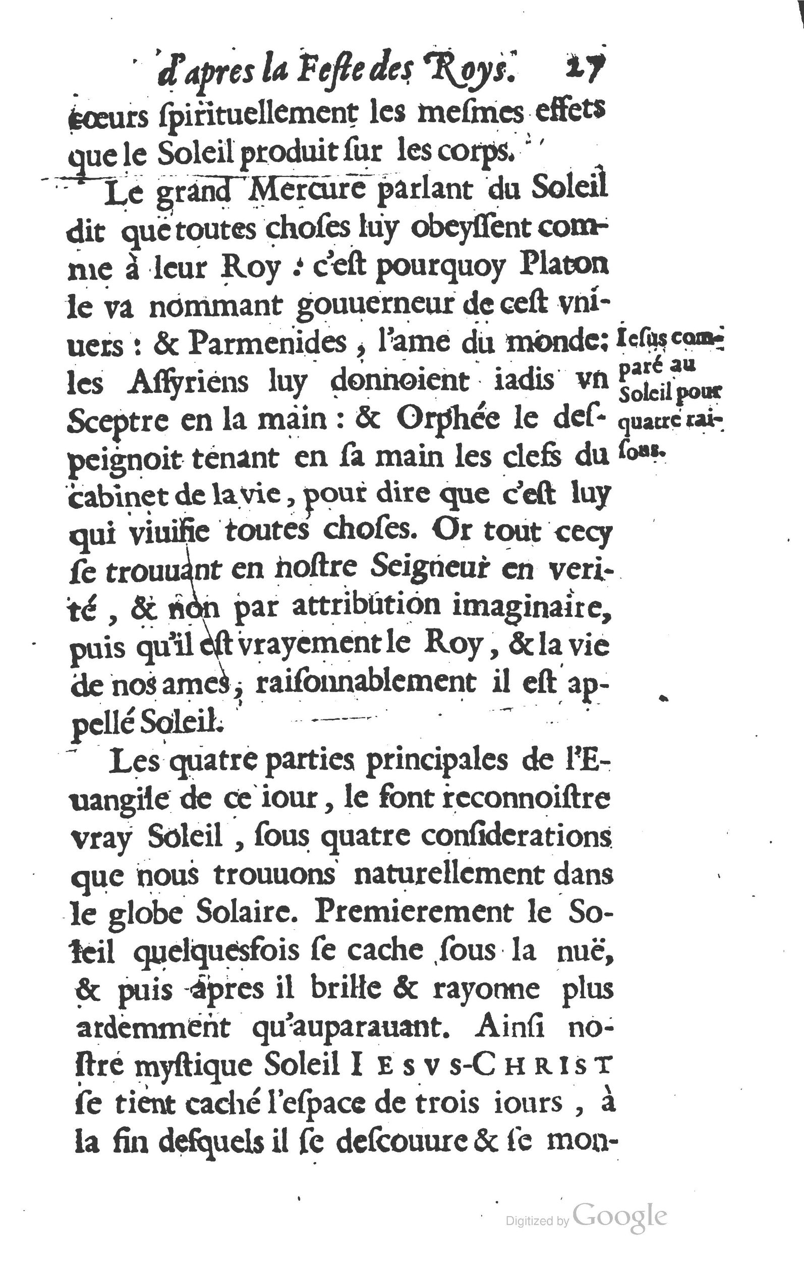 1629 - Manassés de Préaulx - Sermons ou Trésors de la piété chrétienne - BM Lyon