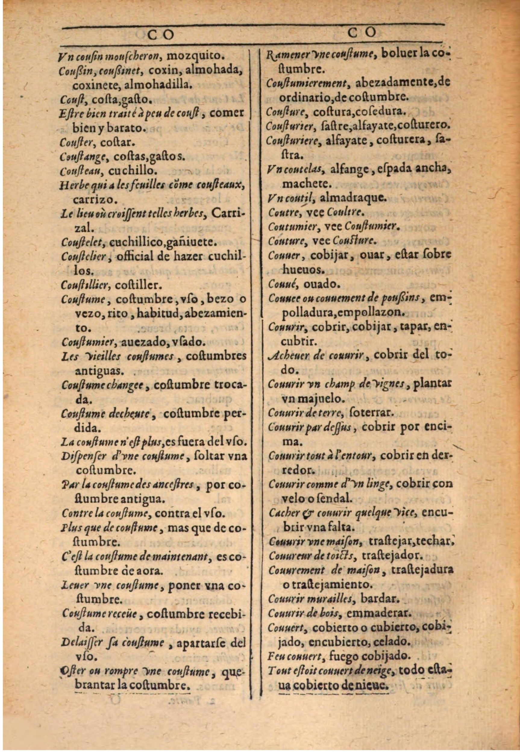 1607 - Marc Orry - Trésor des deux langues espagnole et française (Seconde partie) - BSB Munich