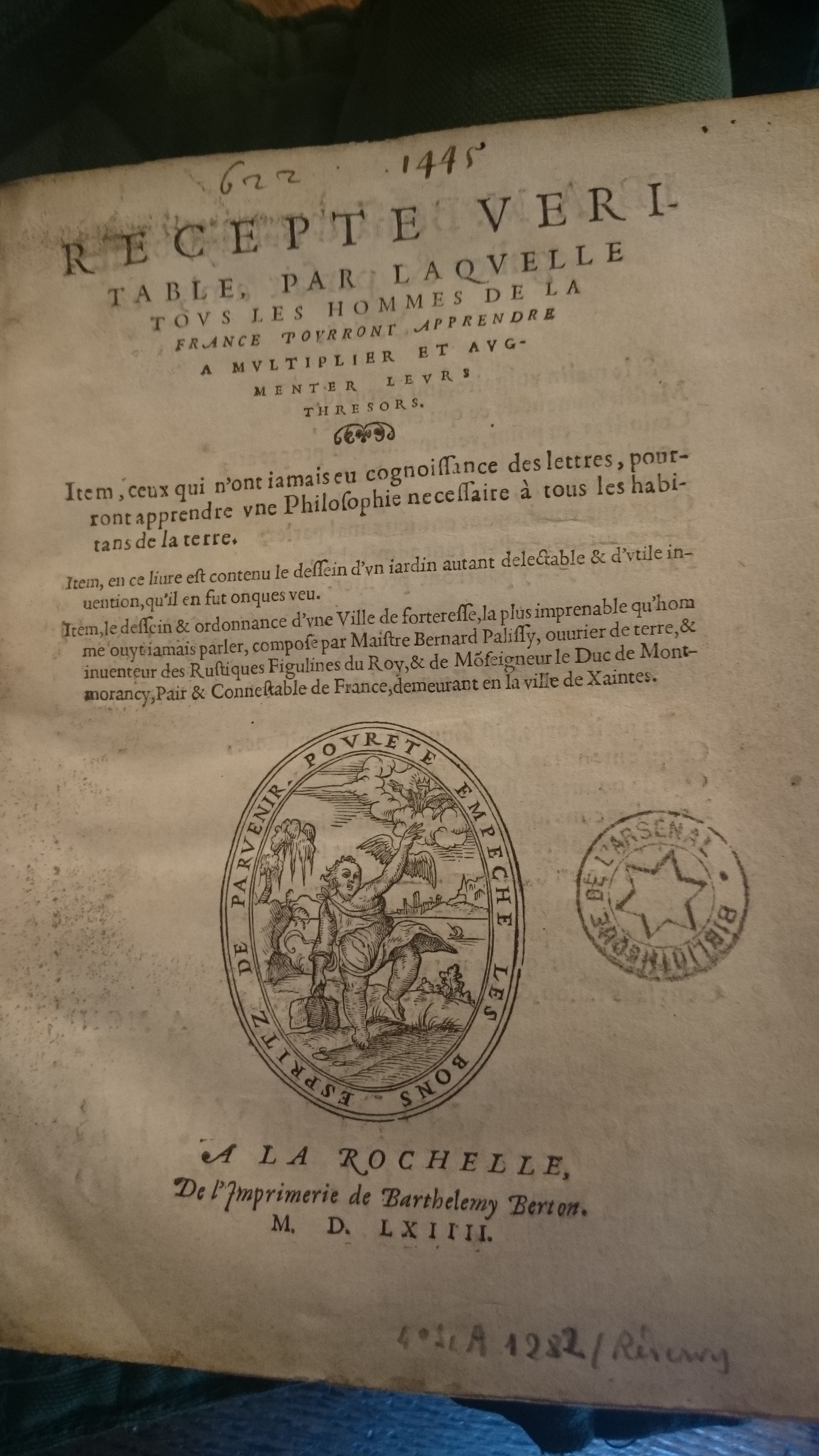 1564 - Barthélemy Berton - Recette véritable pour multiplier et augmenter trésors - BnF 1564 - Barthélemy Berton - Recette véritable pour multiplier et augmenter trésors - BnF