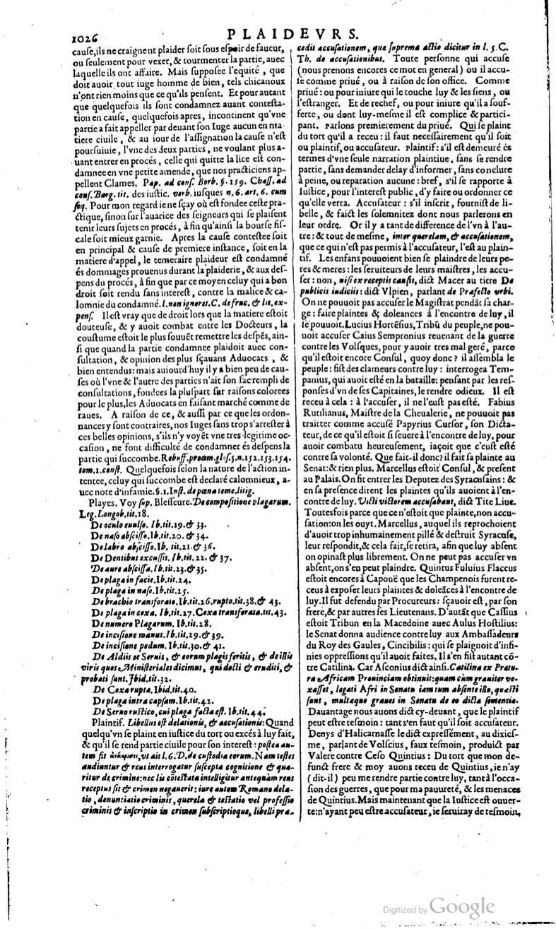 1629 - Veuve Nicolas Buon - Trésor du droit français (29620 T. 2) - BM Lyon