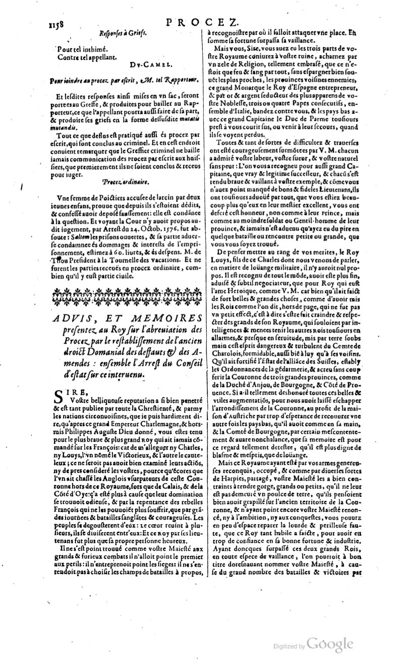 1629 - Veuve Nicolas Buon - Trésor du droit français (29620 T. 2) - BM Lyon