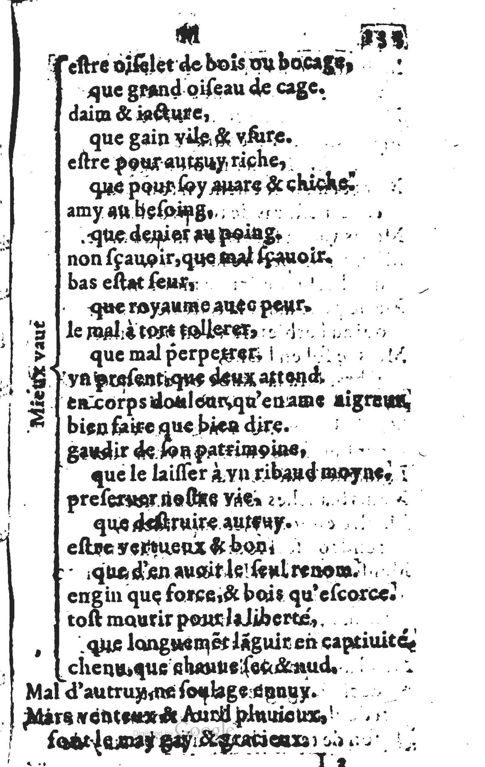 1578 - Nicolas Lescuyer - Trésor des sentences dorées - UGent