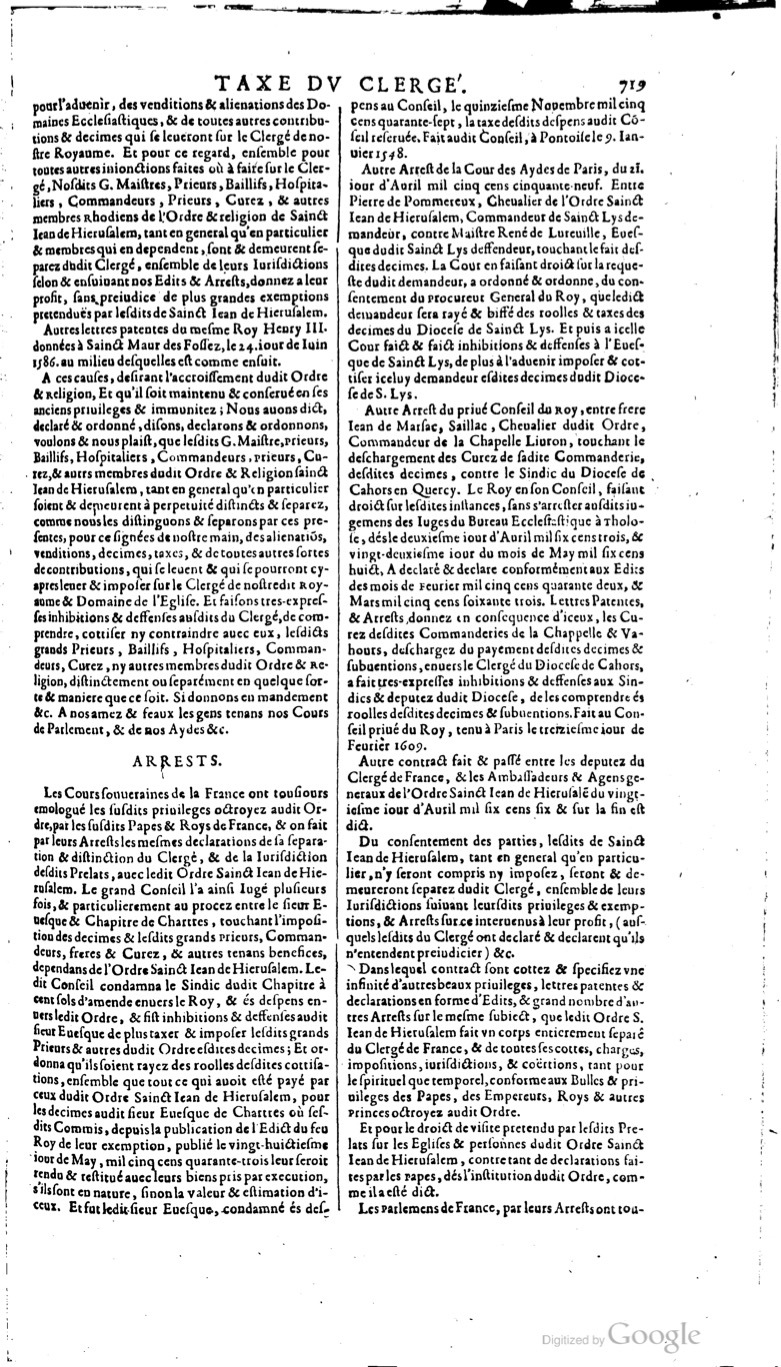 1629 - Veuve Nicolas Buon - Trésor du droit français (21754 T. 3) - BM Lyon