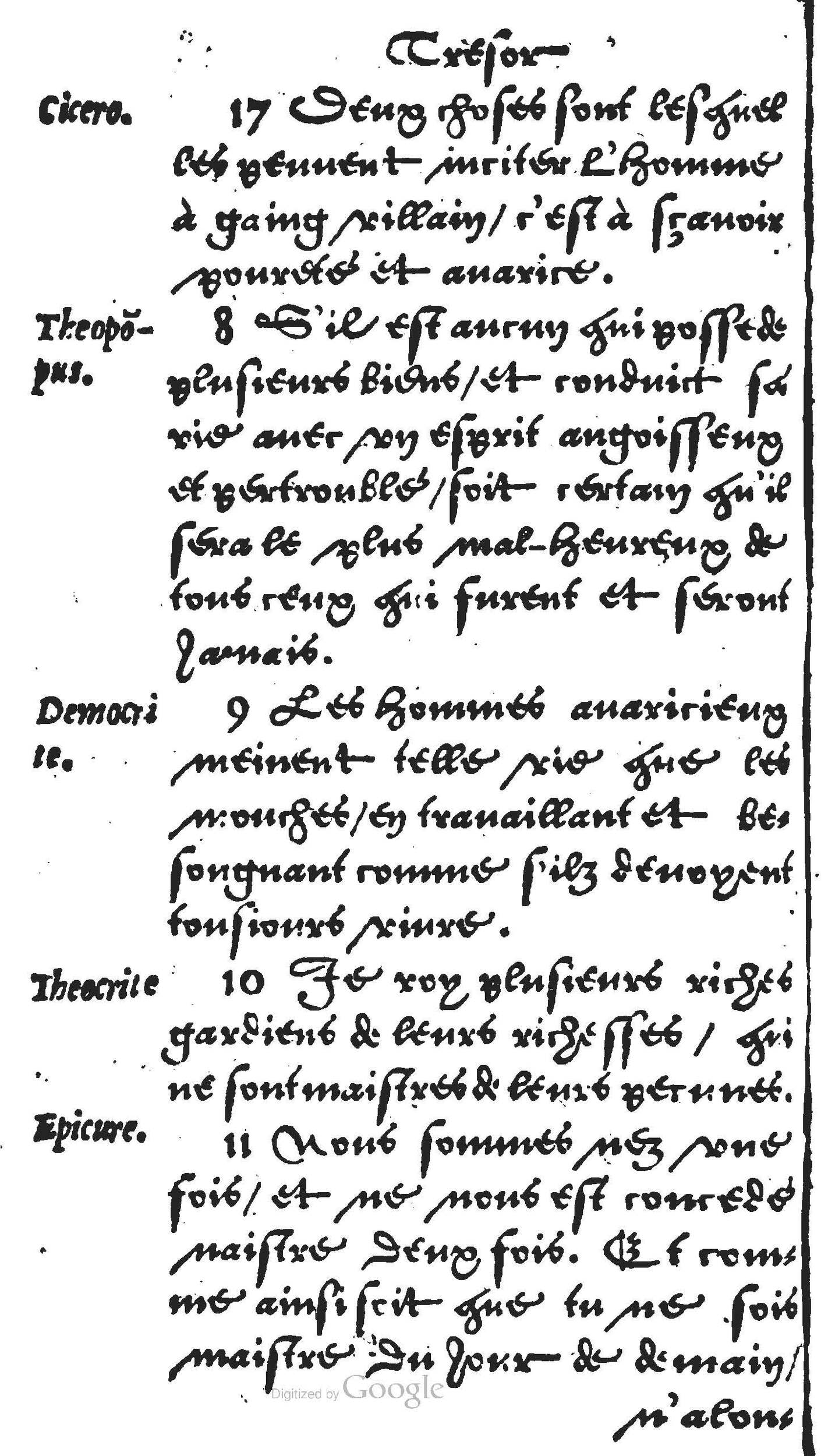 1560 - Jean Bellère - Trésor de vertu - Det Kongelige Bibliotek 1560 - Jean Bellère - Trésor de vertu - Det Kongelige Bibliotek