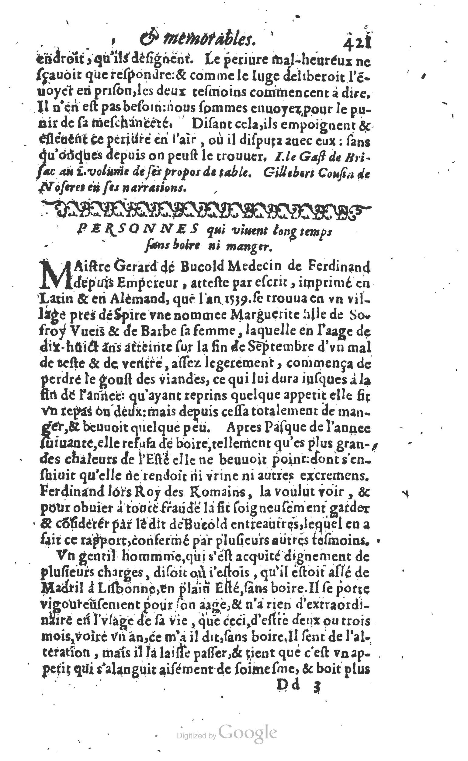 1610 - Paul Marceau - Trésor d’histoires admirables et mémorables - Princeton
