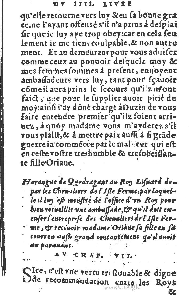 1582 - Jean Huguetan - Trésor des Amadis T. 1 - BM Lyon
