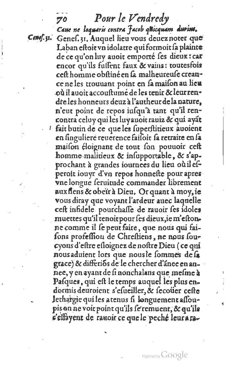 1607 - Nicolas Du Fossé - Trésor quadragésimal - T 01 - BM Lyon