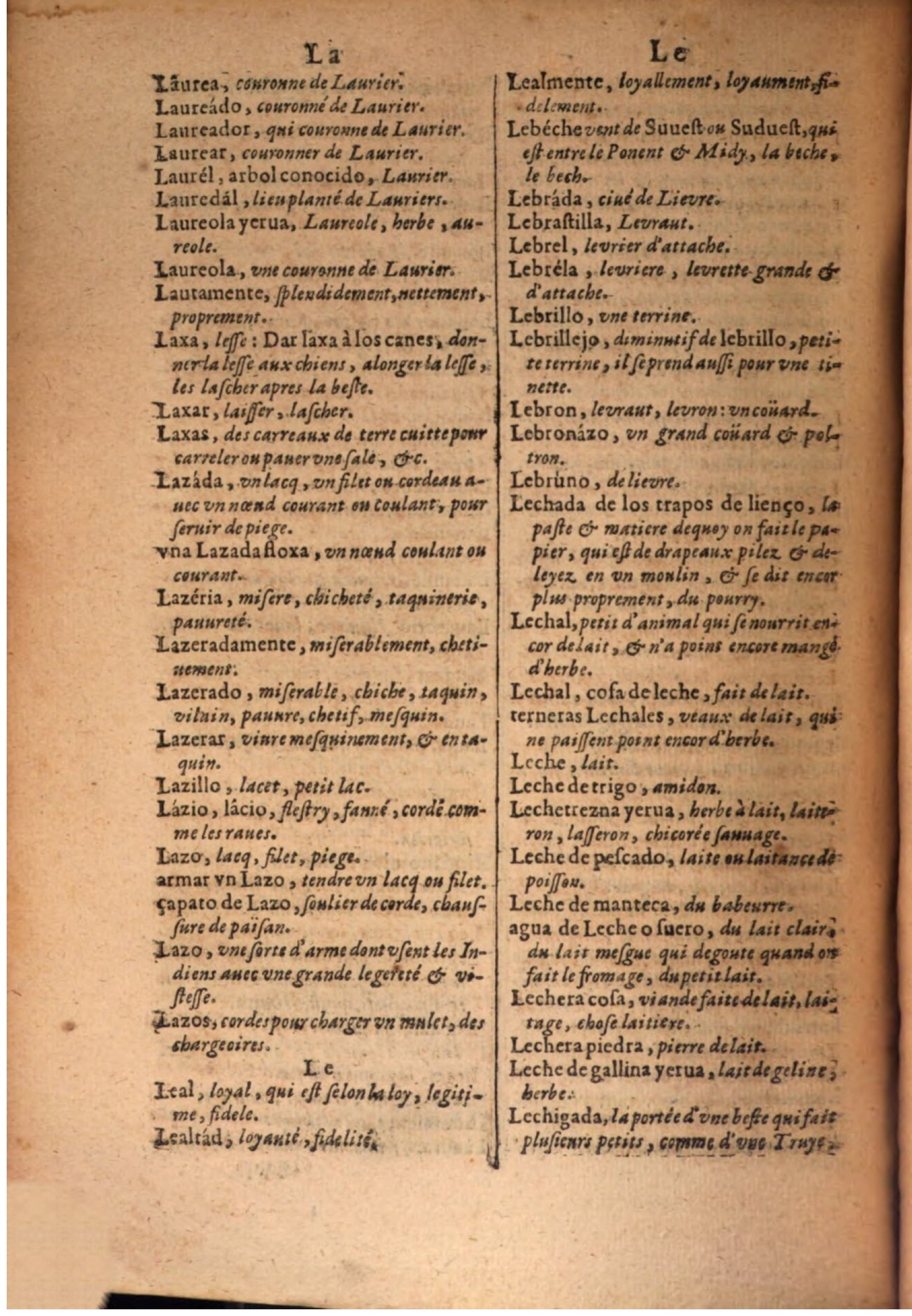 1645 - A. de Sommaville et A. Courbé - Trésor des deux langues espagnole et française - BSB Munich
