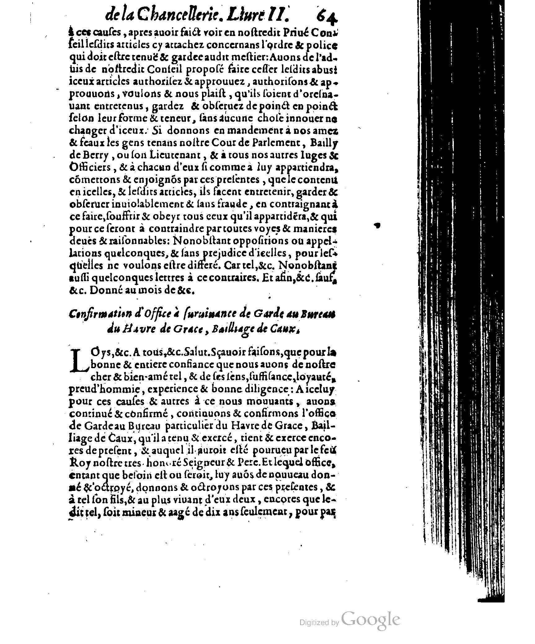 1614 - Jean Richer - Trésor du nouveau style et protocole de la chancellerie de France - BSB Munich