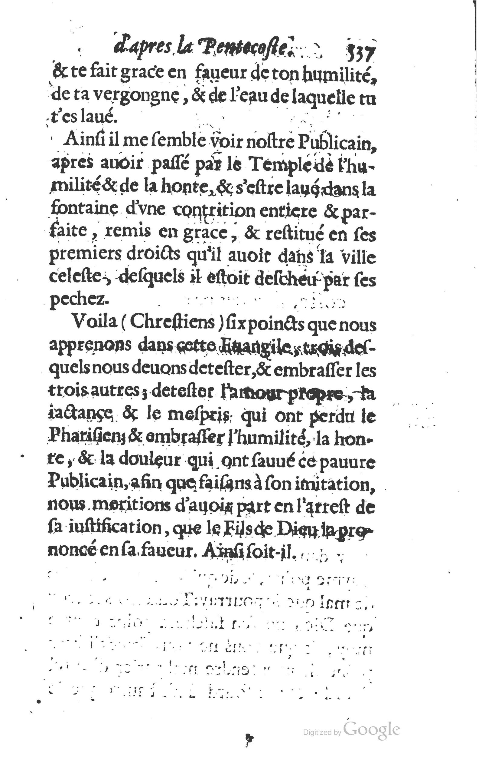 1629 - Manassés de Préaulx - Sermons ou Trésors de la piété chrétienne - BM Lyon