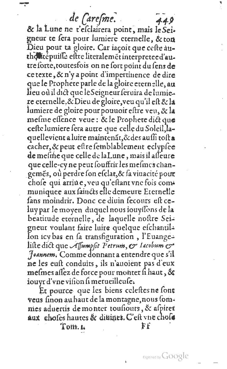 1607 - Nicolas Du Fossé - Trésor quadragésimal - T 01 - BM Lyon