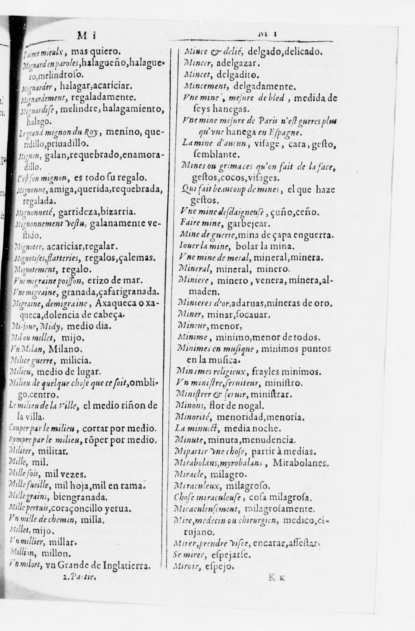 1616 - Veuve Marc Orry - Trésor des deux langues espagnole et française (Seconde partie) - BnF 1616 - Veuve Marc Orry - Trésor des deux langues espagnole et française (Seconde partie) - BnF