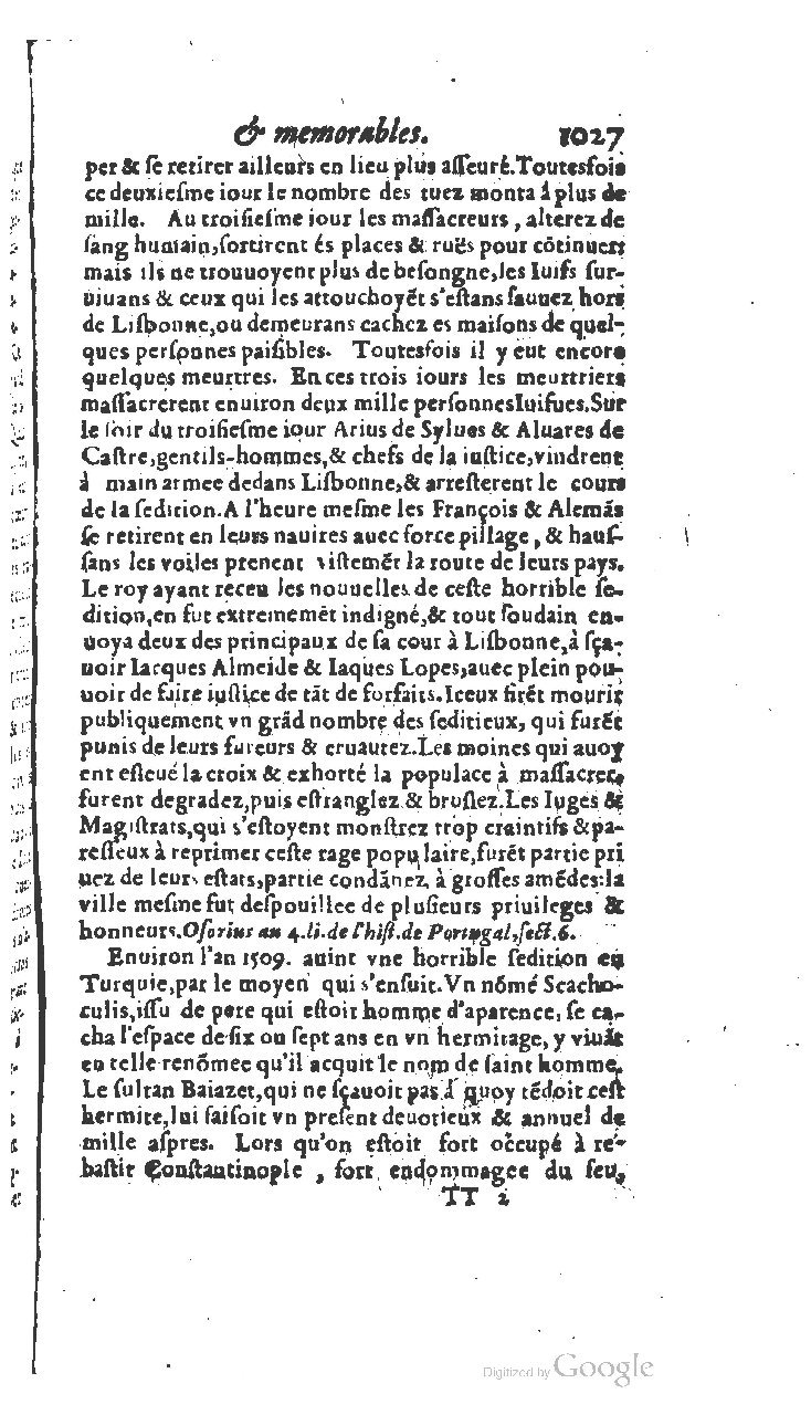 1610 - Paul Marceau - Trésor d’histoires admirables et mémorables - BSB Munich 1610 - Paul Marceau - Trésor d’histoires admirables et mémorables - BSB Munich