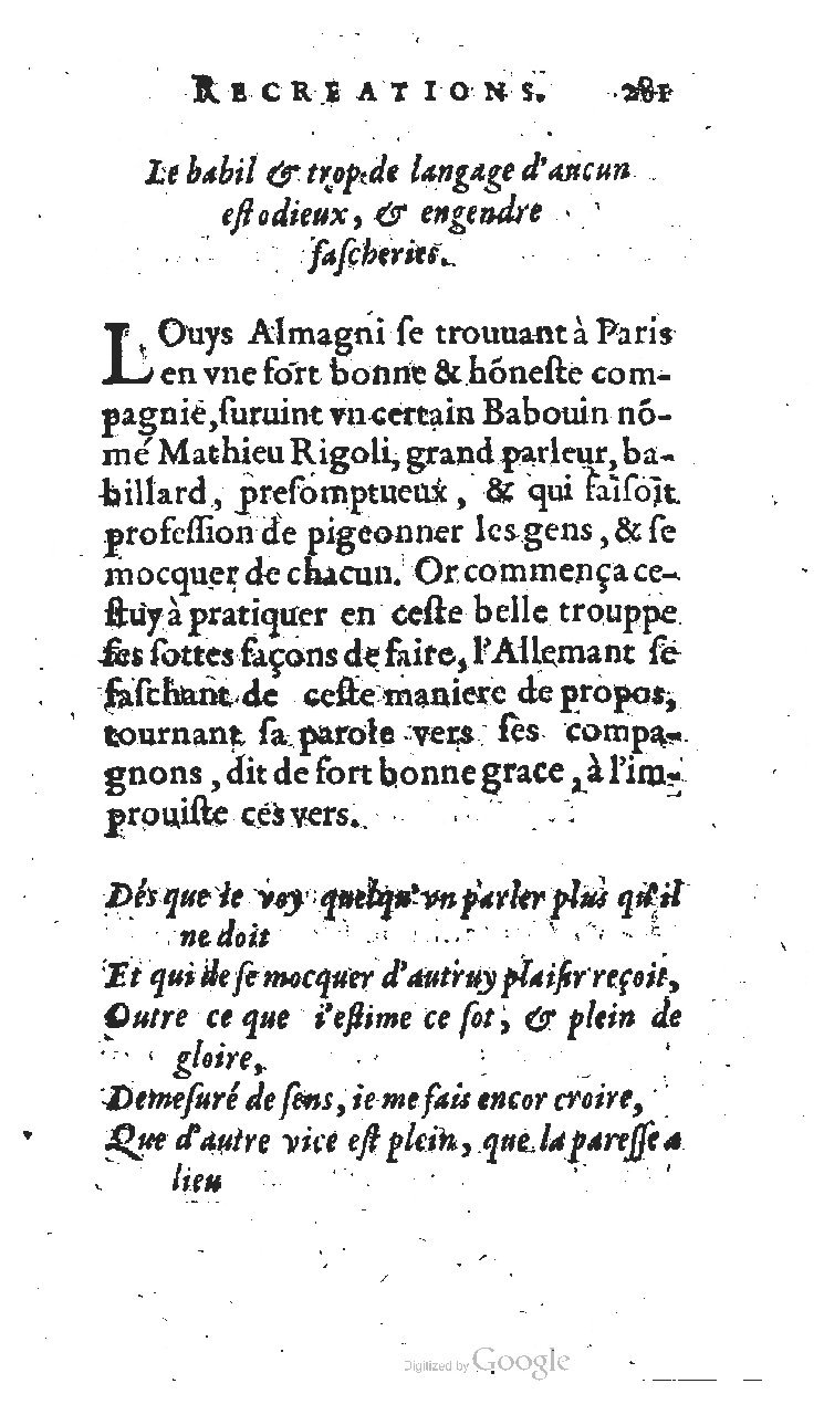 1627 - Jean Delamare - Trésor des récréations - BSB Munich