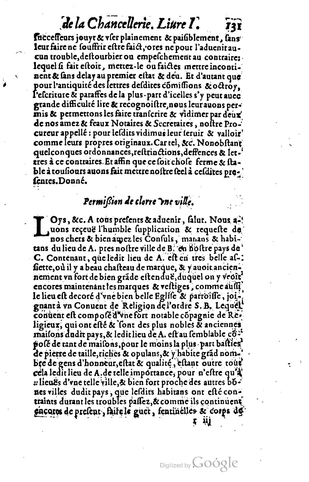 1614 - Jean Richer - Trésor du nouveau style et protocole de la chancellerie de France - BSB Munich