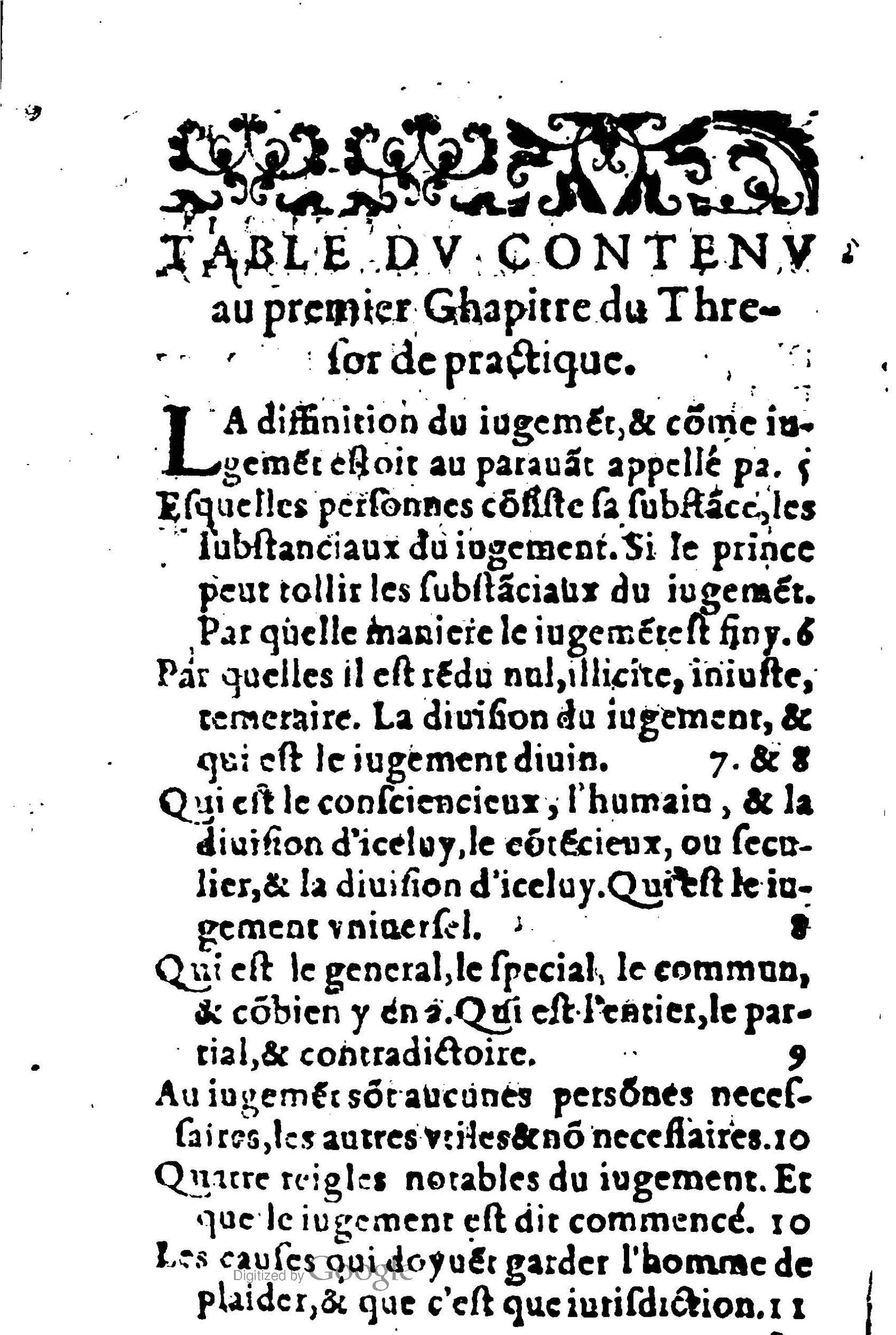 1605 - Pierre Rigaud - Trésor de pratique pour les juges - BM Lyon