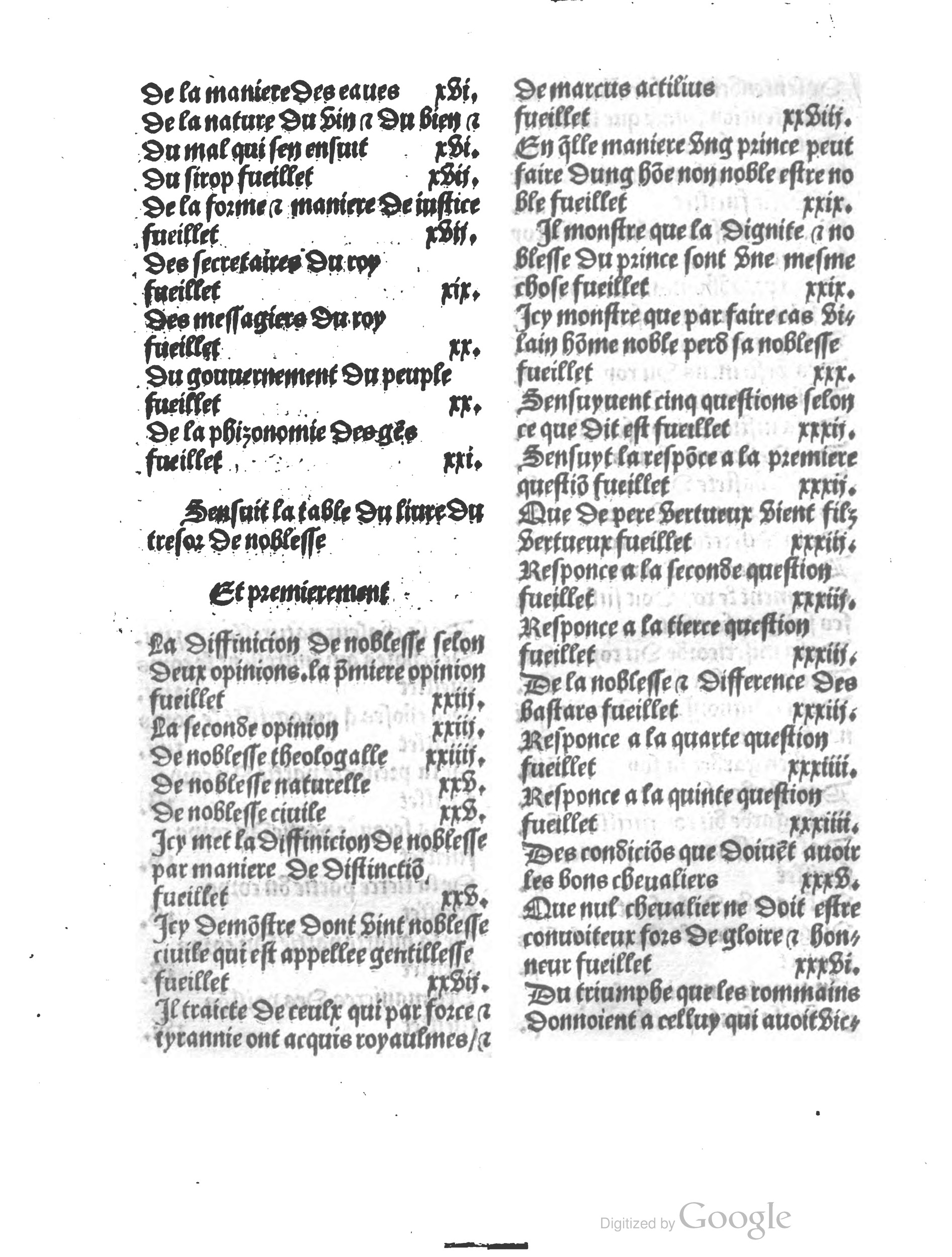 1497c. - Antoine Vérard - Trésor de noblesse - BM Lyon 1497c. - Antoine Vérard - Trésor de noblesse - BM Lyon