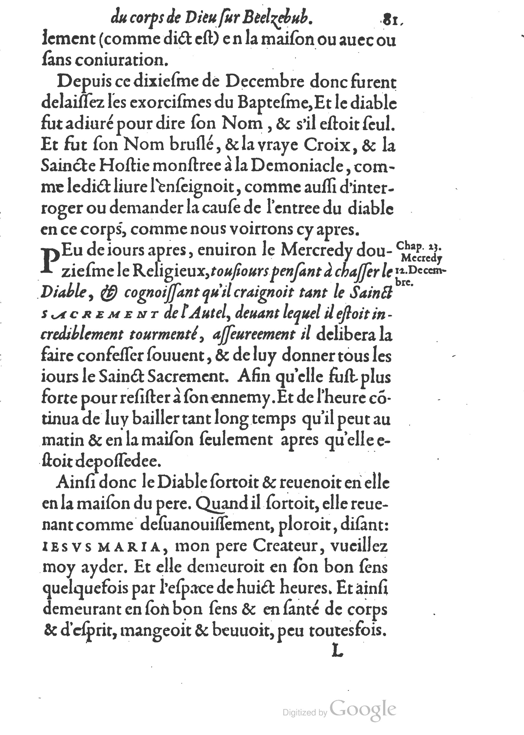 1578 - Nicolas Chesneau - Trésor et entière histoire de la triomphante victoire du corps de Dieu sur l’esprit malin - British Library 1578 - Nicolas Chesneau - Trésor et entière histoire de la triomphante victoire du corps de Dieu sur l’esprit malin - British Library