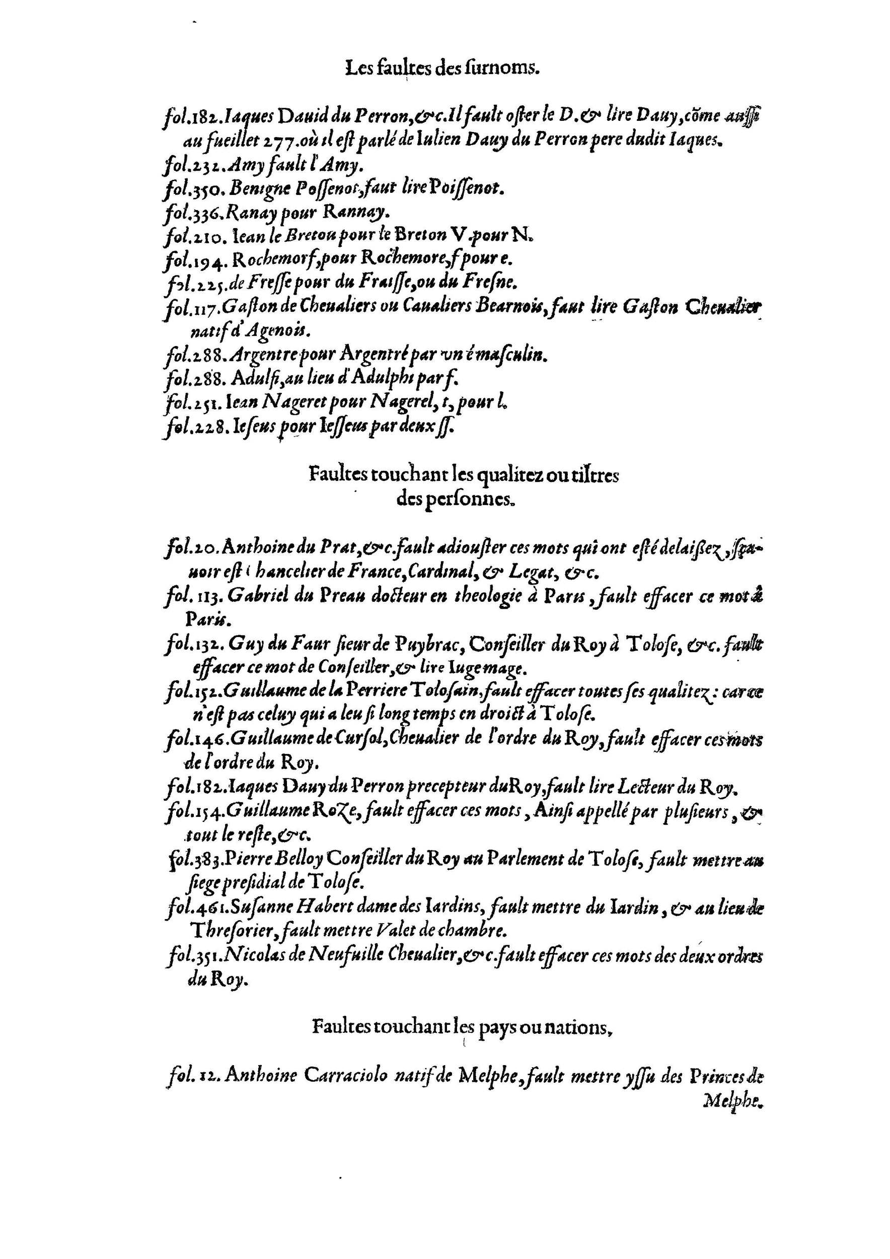 1584 - Abel L&#039;Angelier - Bibliothèques françaises - BnF