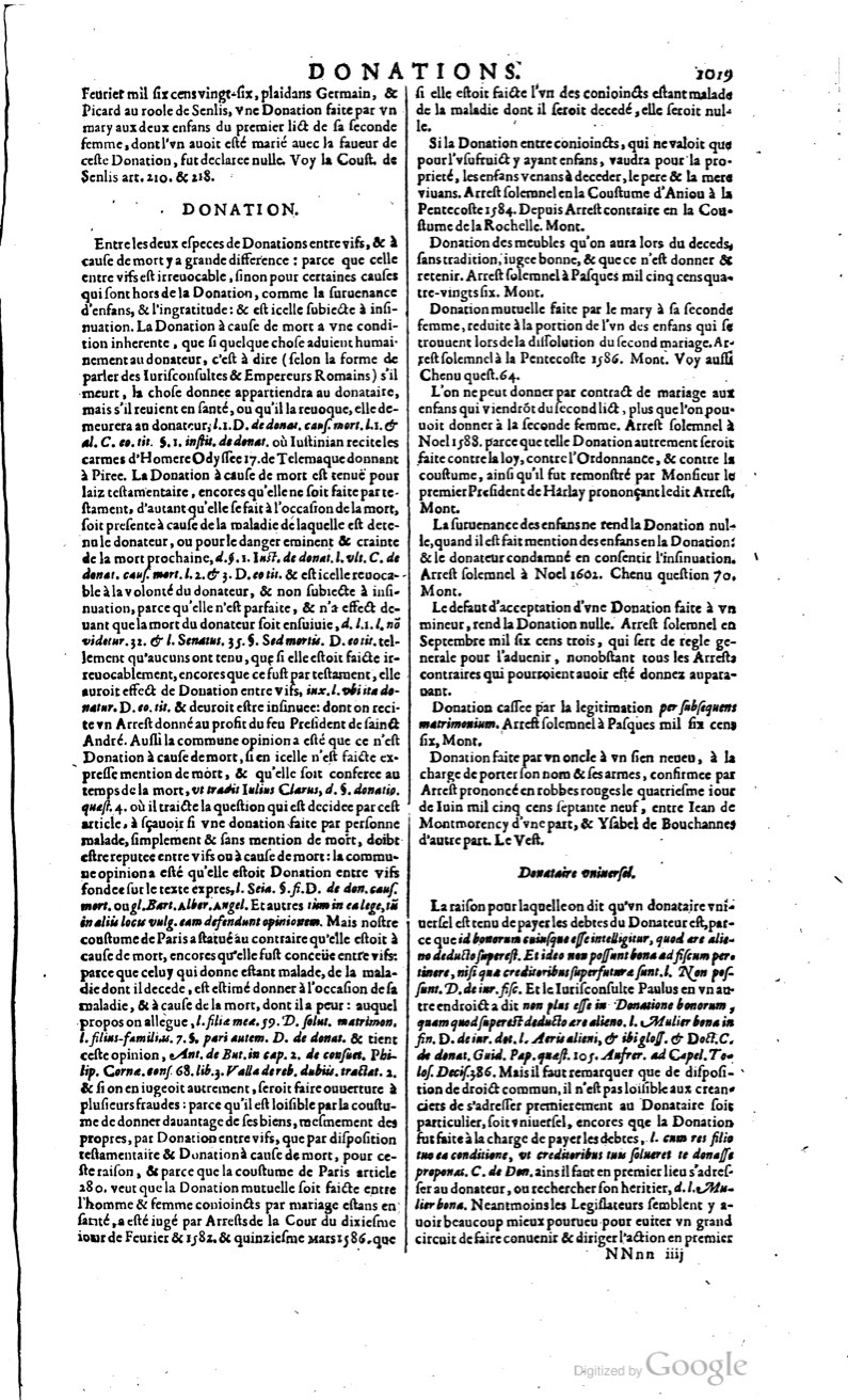 1629 - Veuve Nicolas Buon - Trésor du droit français (29620 T. 1) - BM Lyon