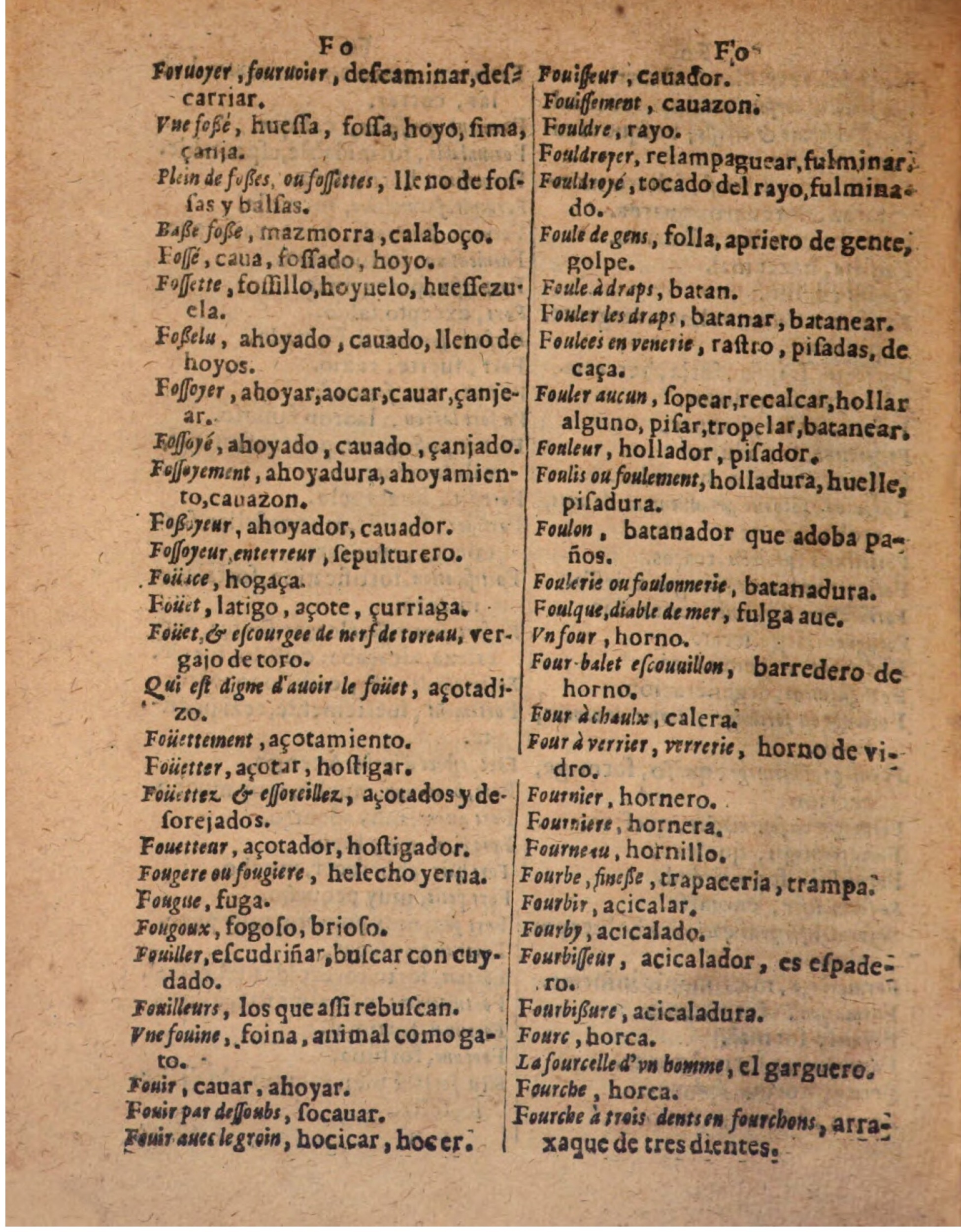 1624 - Hubert Antoine - Trésor des deux langues espagnole et française (Seconde partie) - BSB Munich