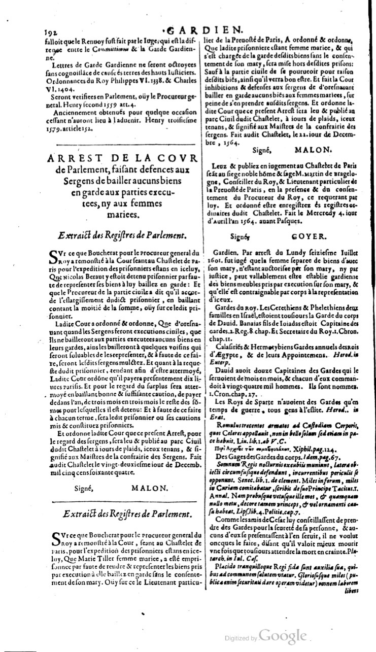 1629 - Veuve Nicolas Buon - Trésor du droit français (21754 T. 2) - BM Lyon 1629 - Veuve Nicolas Buon - Trésor du droit français (21754 T. 2) - BM Lyon