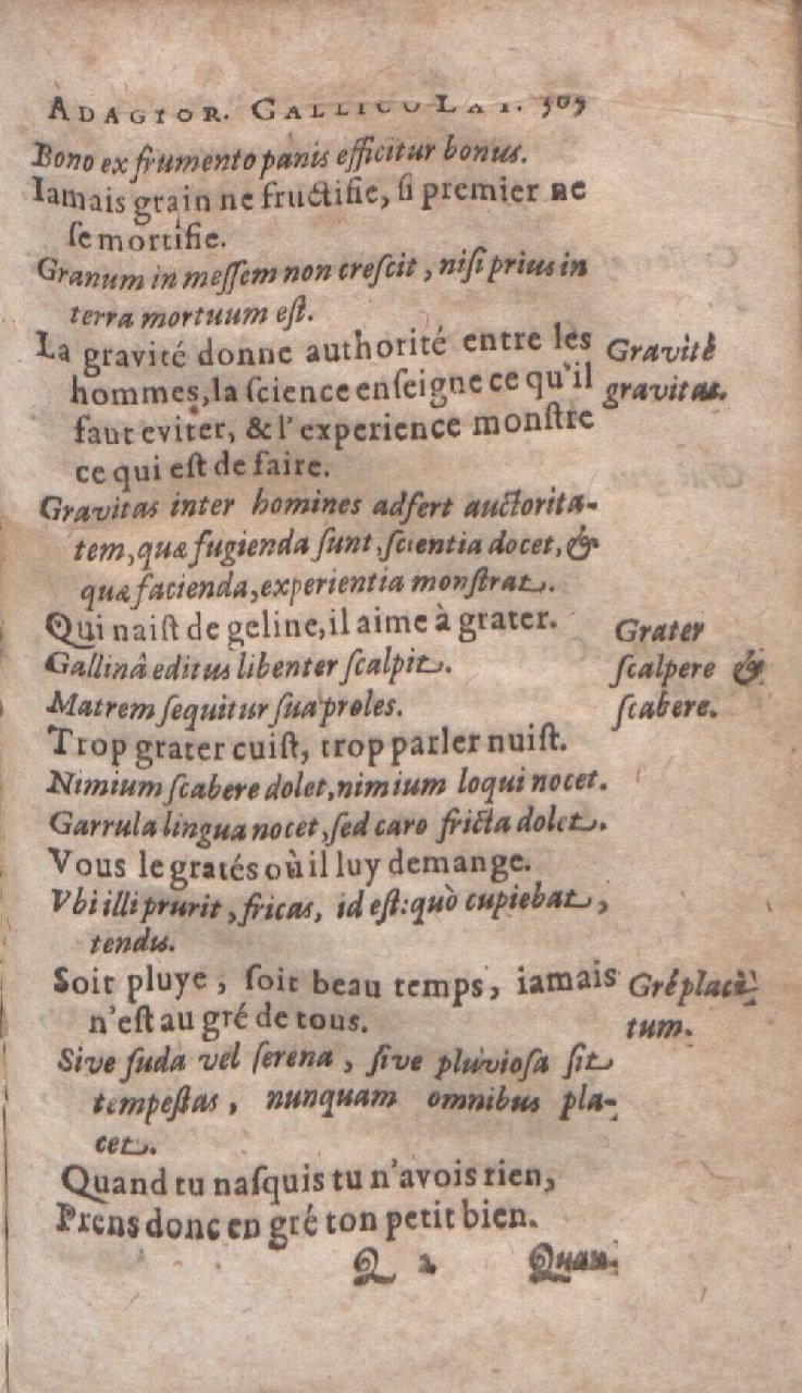 1612 - Dominicus Custos - Trésor des proverbes français  - Bibliopol-Olomuc