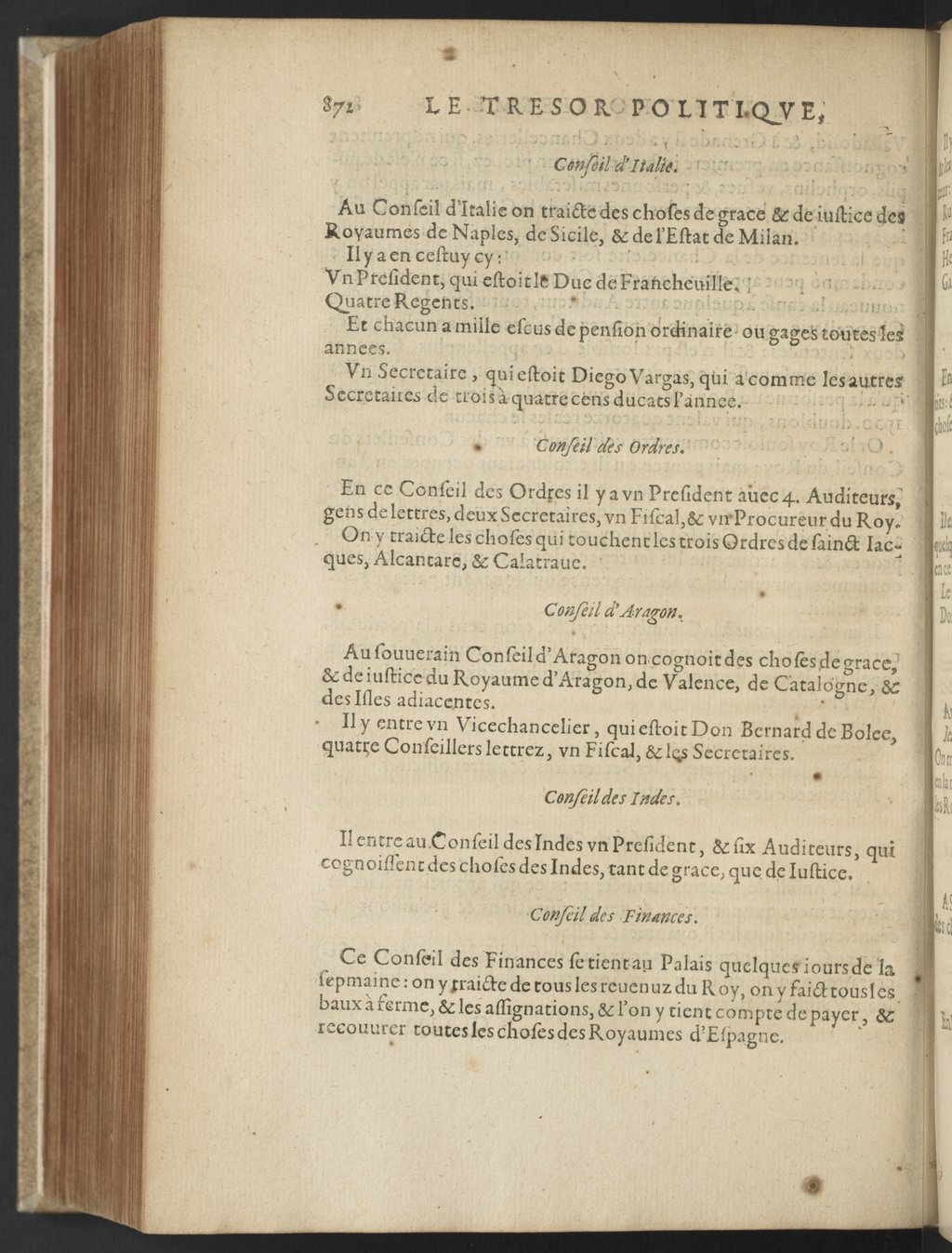 1608 - Nicolas Du Fossé - Trésor politique - BnF Tolbiac