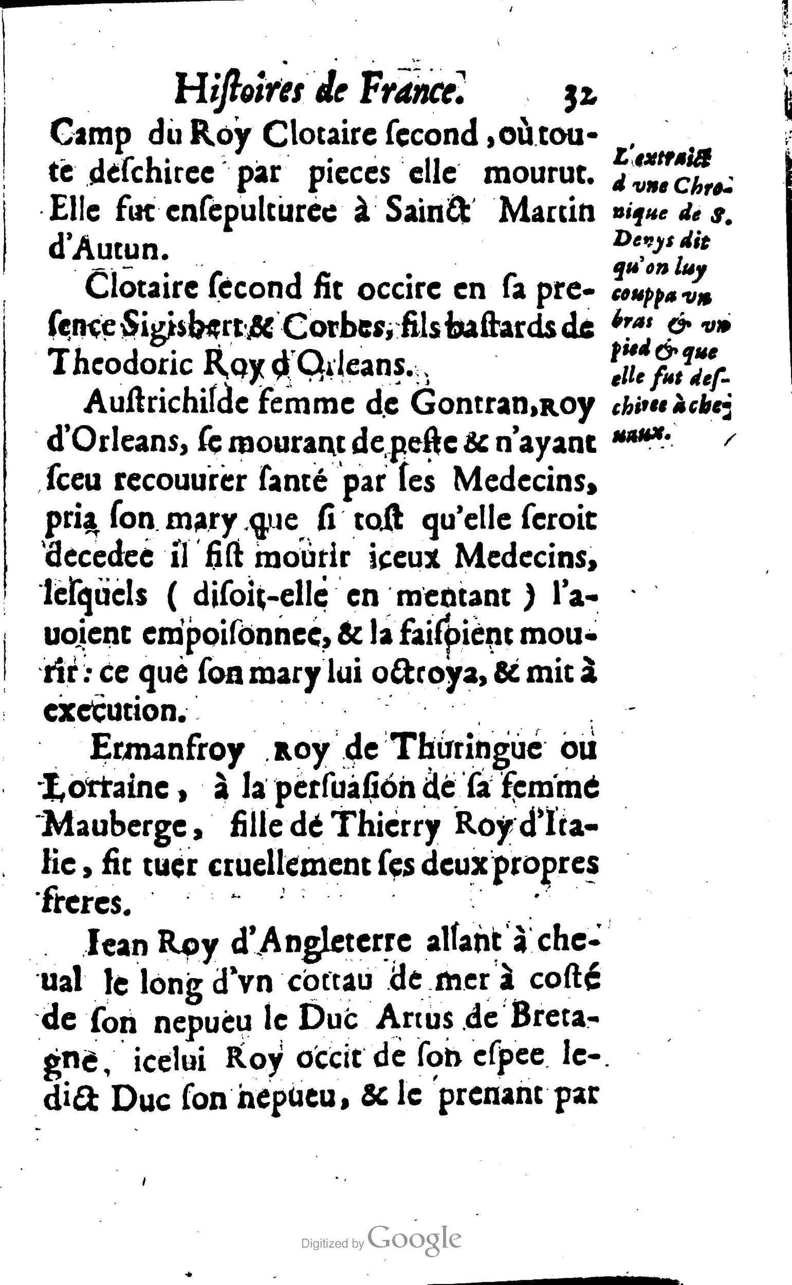 1638 - Jean Corrozet - Trésor des histoires de France - BM Lyon