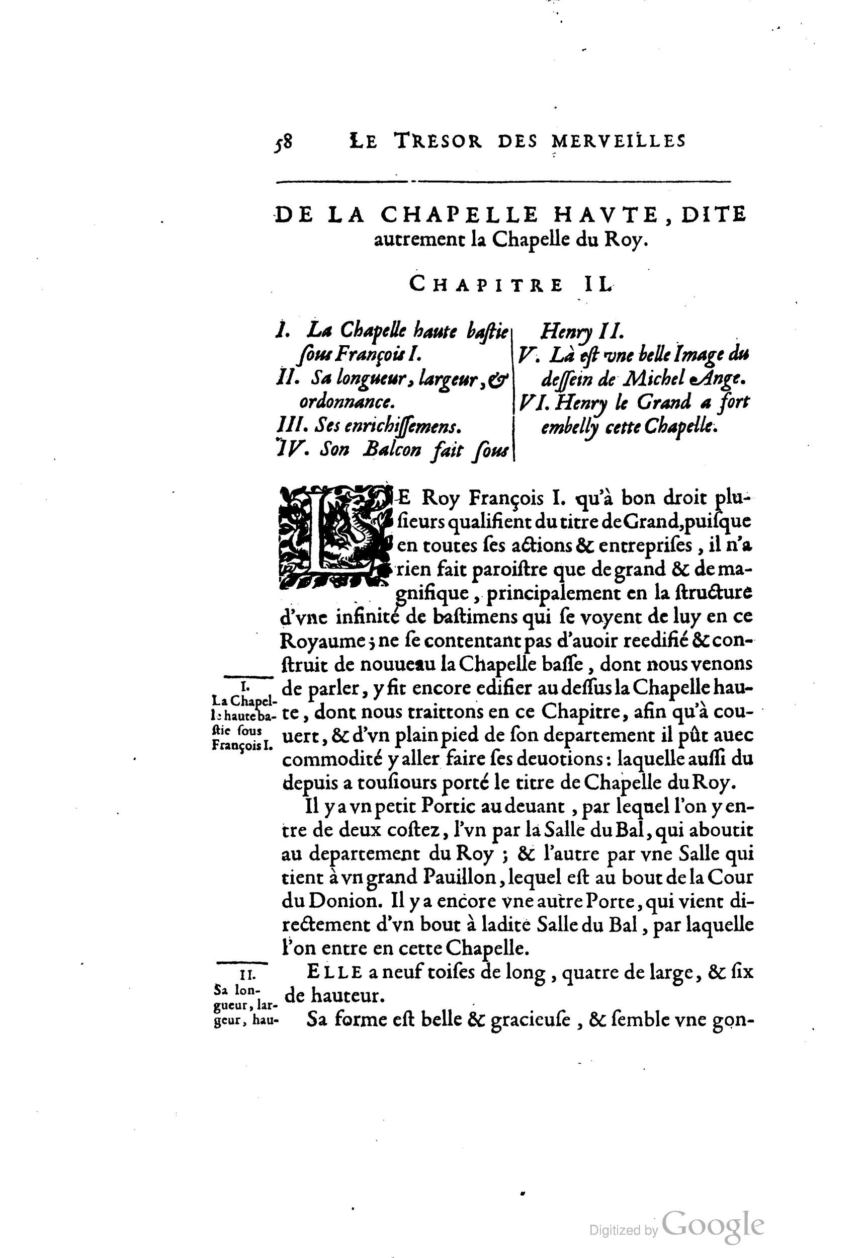 1642 - Sébastien Cramoisy - Trésor des merveilles de la maison royale de Fontainebleau - BM Lyon 1642 - Sébastien Cramoisy - Trésor des merveilles de la maison royale de Fontainebleau - BM Lyon
