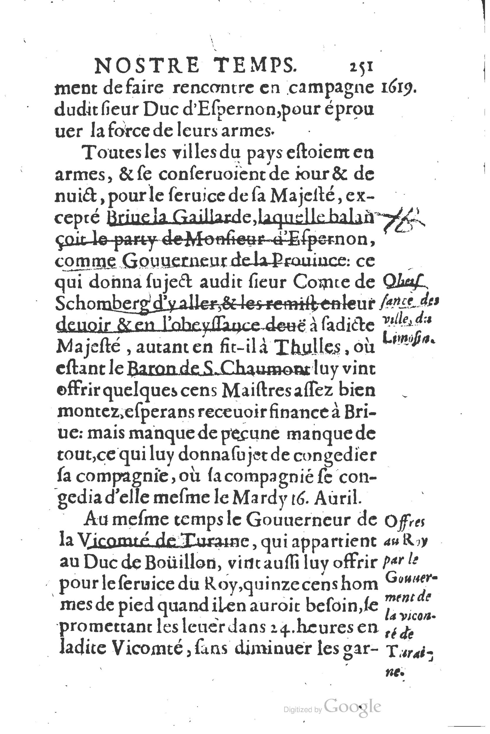 1626 - Joseph Bouillerot - Trésor de l’histoire générale de notre temps - BSB Munich