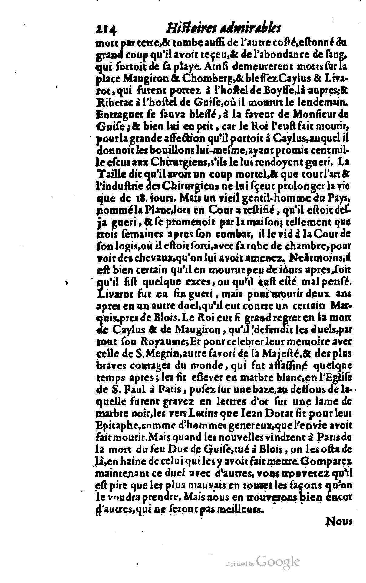 1628 - Jacques Crespin - Trésor d’histoires admirables et mémorables - BSB Munich 1628 - Jacques Crespin - Trésor d’histoires admirables et mémorables - BSB Munich