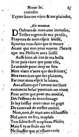 1623 - Jacques Cailloüé - Trésor ou recueil des chansons amoureuses - British Library