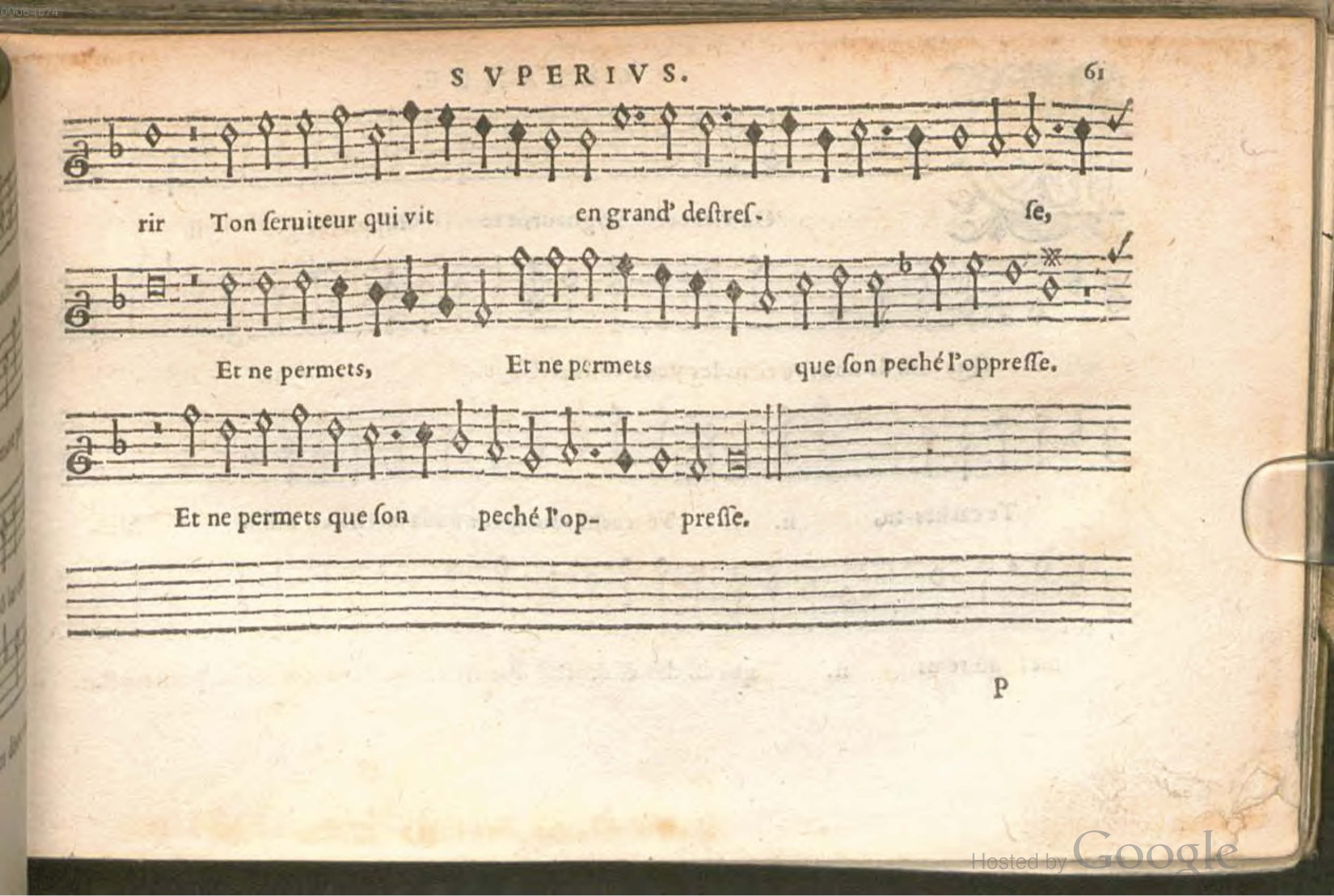 1576 - [Pierre de Saint-André] - Trésor de musique d’Orlande de Lassus Superius - BSB Munich